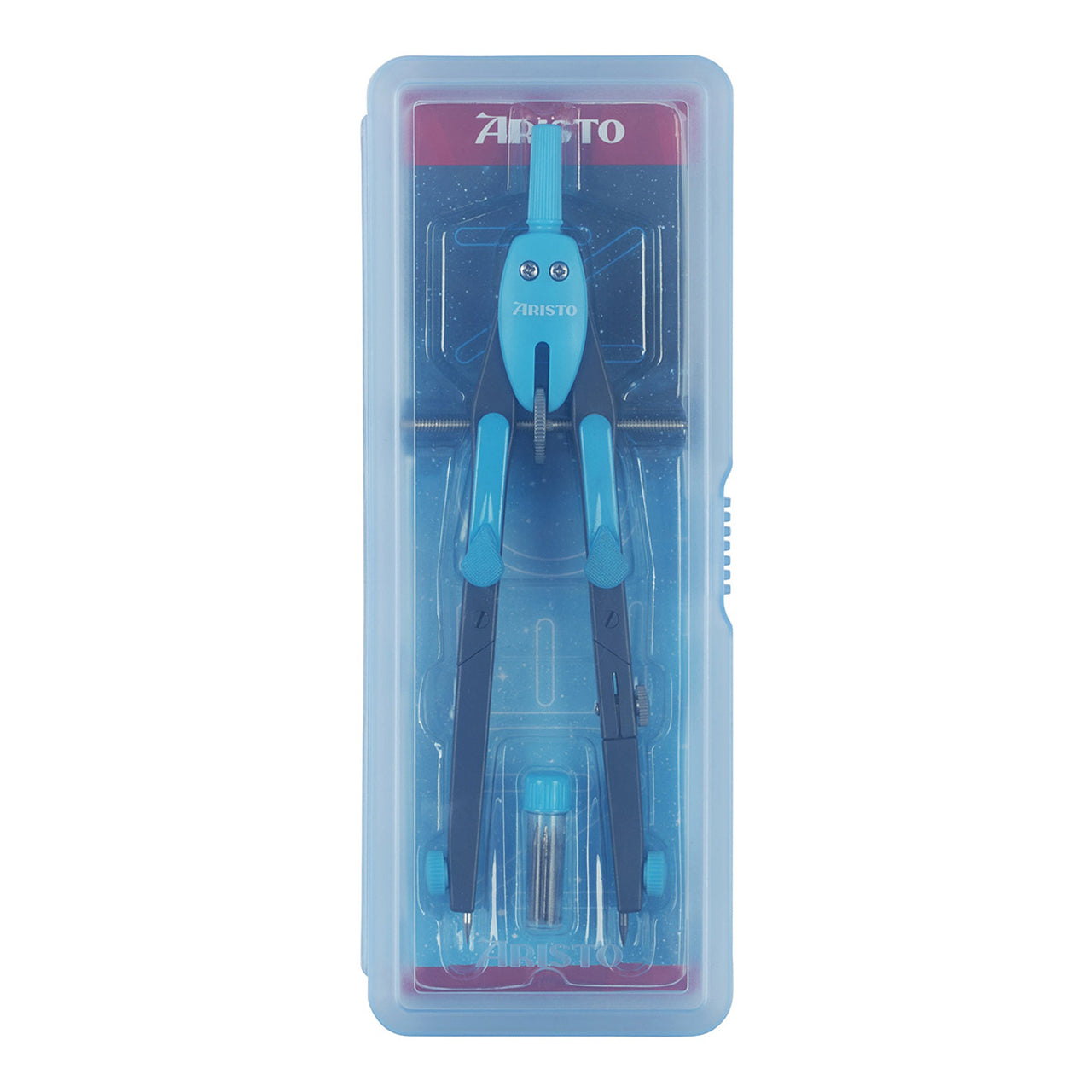 Aristo-BTS-Schnellverstell-Zirkel-Schule-NEON-blau-AR552741-20-ovp-lafueliki