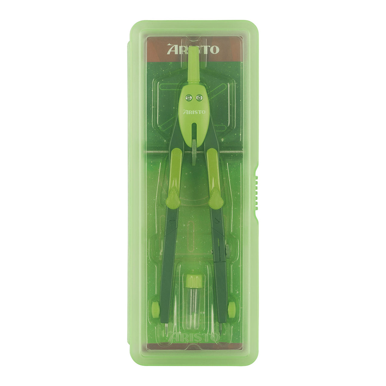 Aristo-BTS-Schnellverstell-Zirkel-Schule-NEON-gruen-AR552742-20-ovp-lafueliki