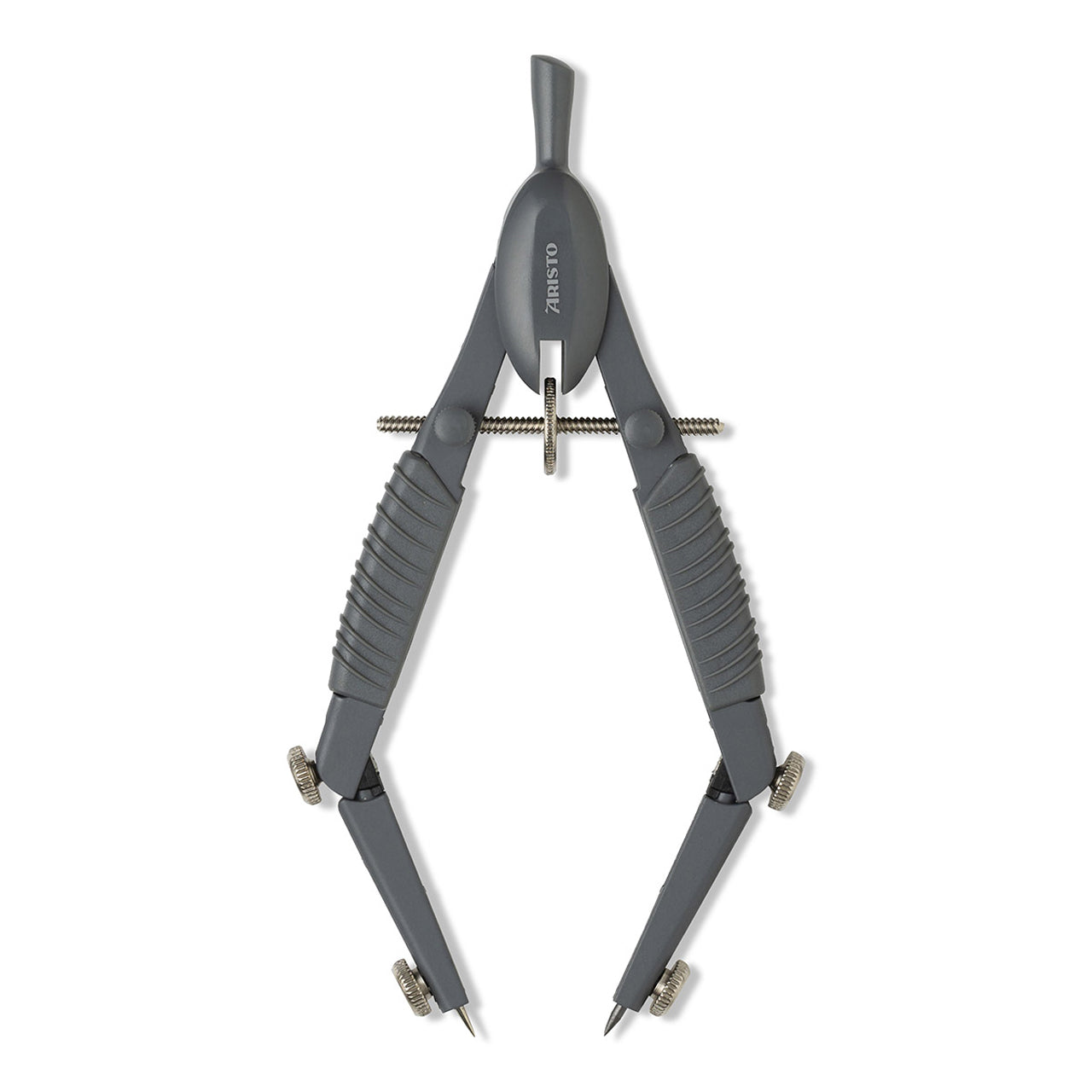 Aristo-TopLine-Schulzirkel-Linkshaender-Rechtshaender-grau-ar55816-gewinkelt-lafueliki