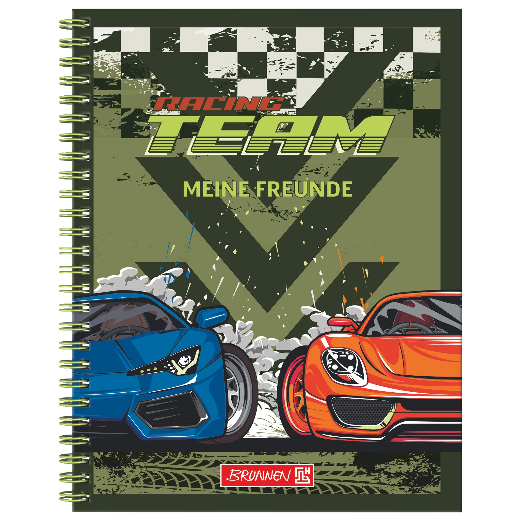 BRUNNEN Freundebuch · Fast Wheels · Auto · für Jungen