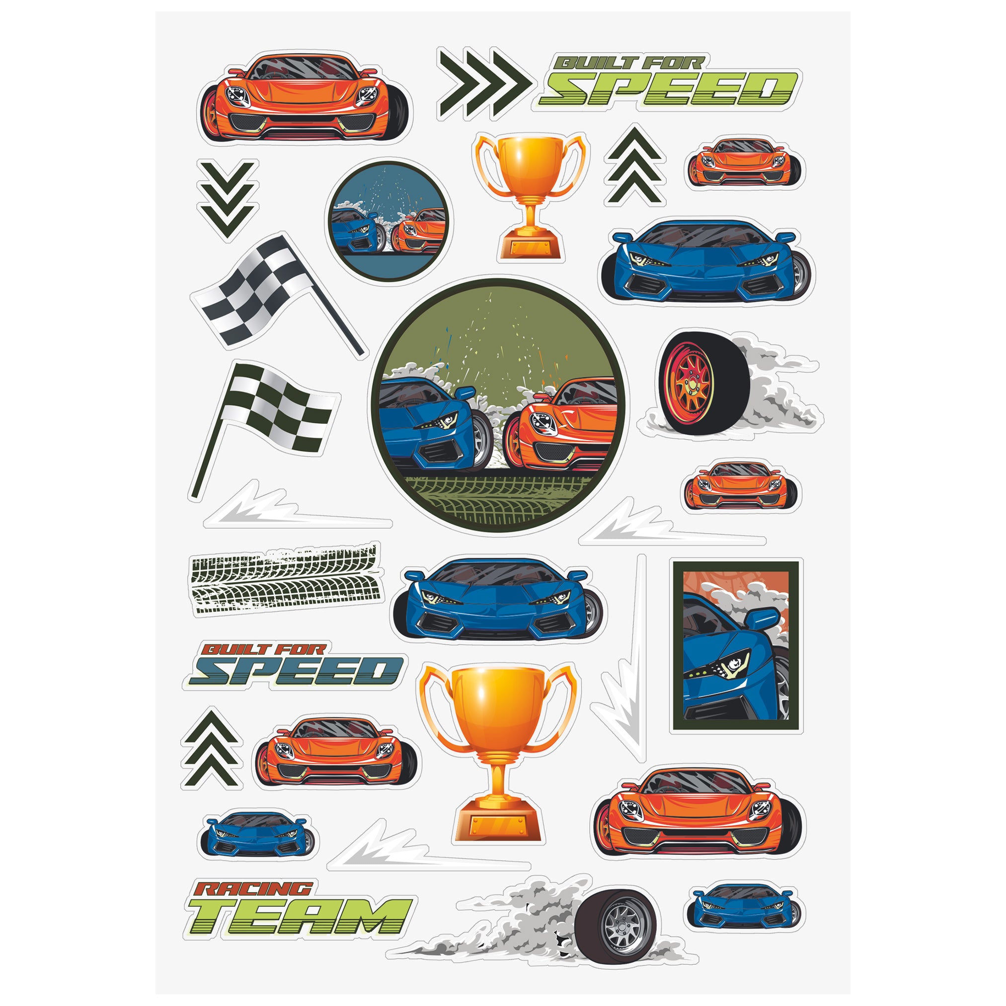 BRUNNEN Hausaufgabenheft A5 · Fast Wheels · Auto