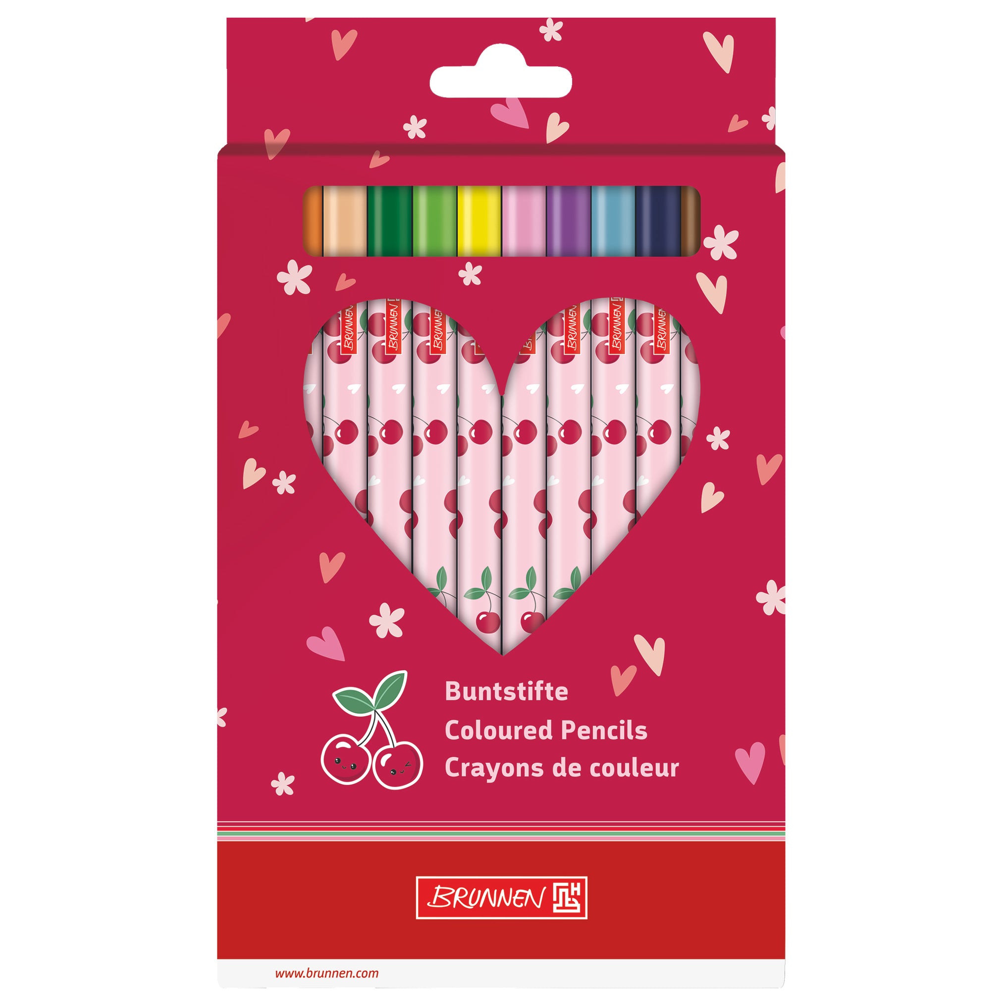 BRUNNEN Jumbo Dreikant Buntstifte 12er Set · Fruity Love