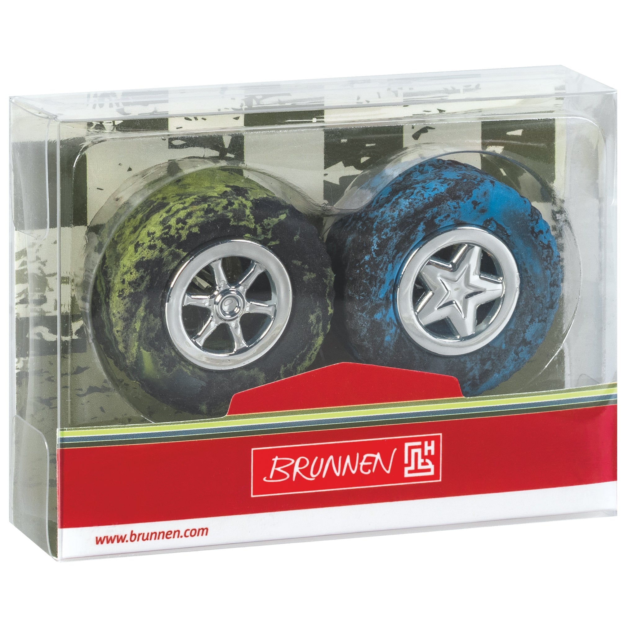 BRUNNEN Radiergummi · Fast Wheels · Autoreifen · Schwarz