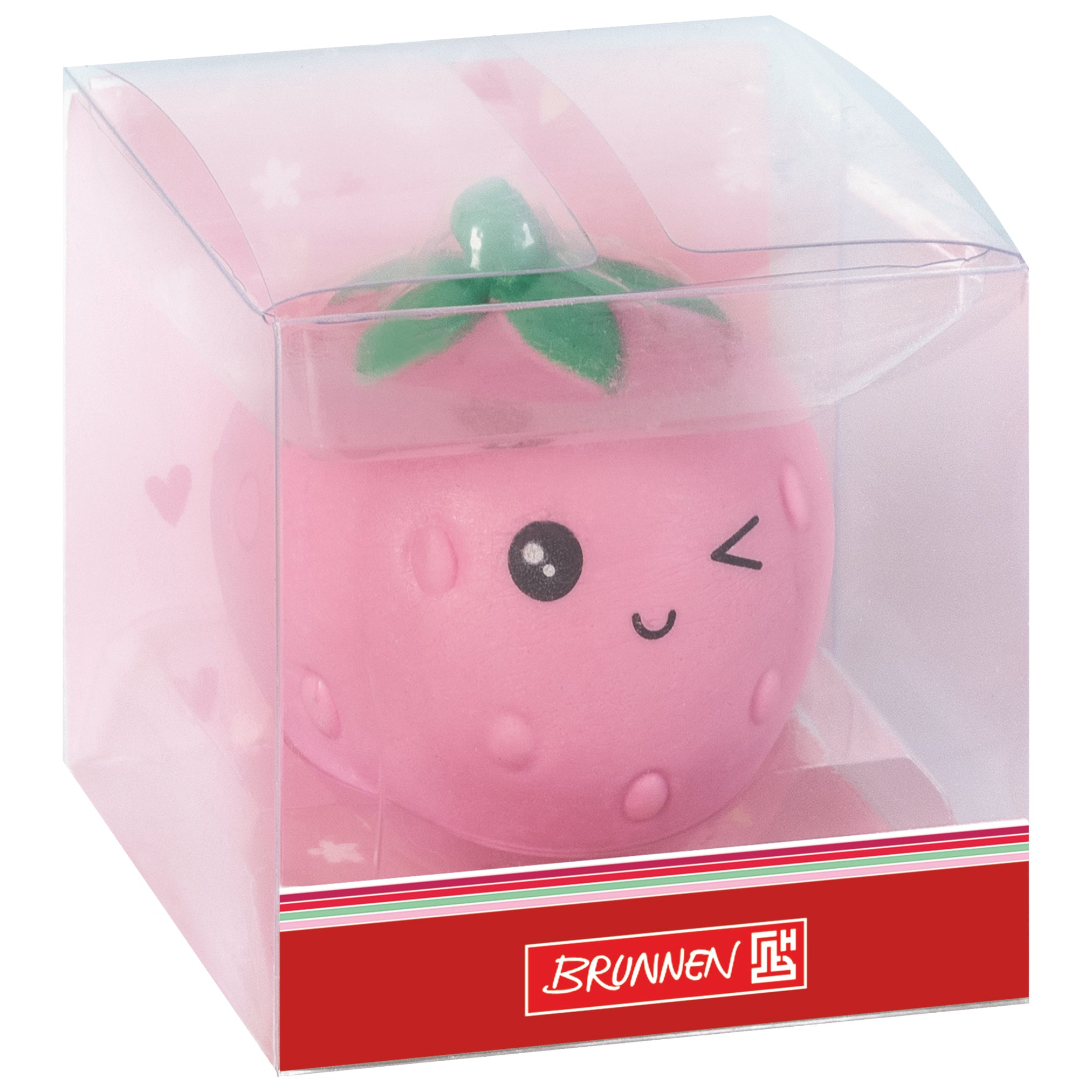 BRUNNEN Radiergummi · Fruity Love · Erdbeere · Rosa