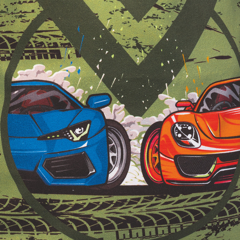BRUNNEN Turnbeutel · Sportbeutel · Fast Wheels · Auto · Grün