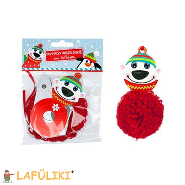 Bastelset-Pom-Pom-Figur-eisbaer-Wintermotive