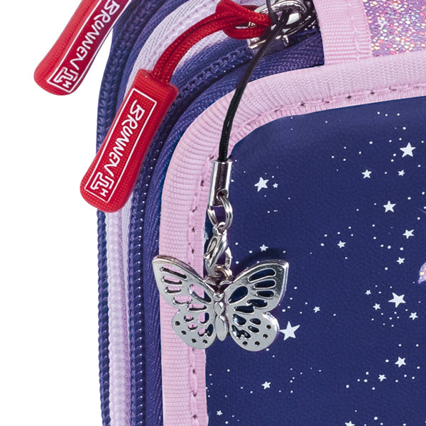 Brunnen-Federmaeppchen-3-Fach-magic-Butterfly-Schmetterling-Triple-Decker-Federmappe-mit-3-Etagen-Linksaender-gefuellt-1049121322-anhaenger-lafueliki