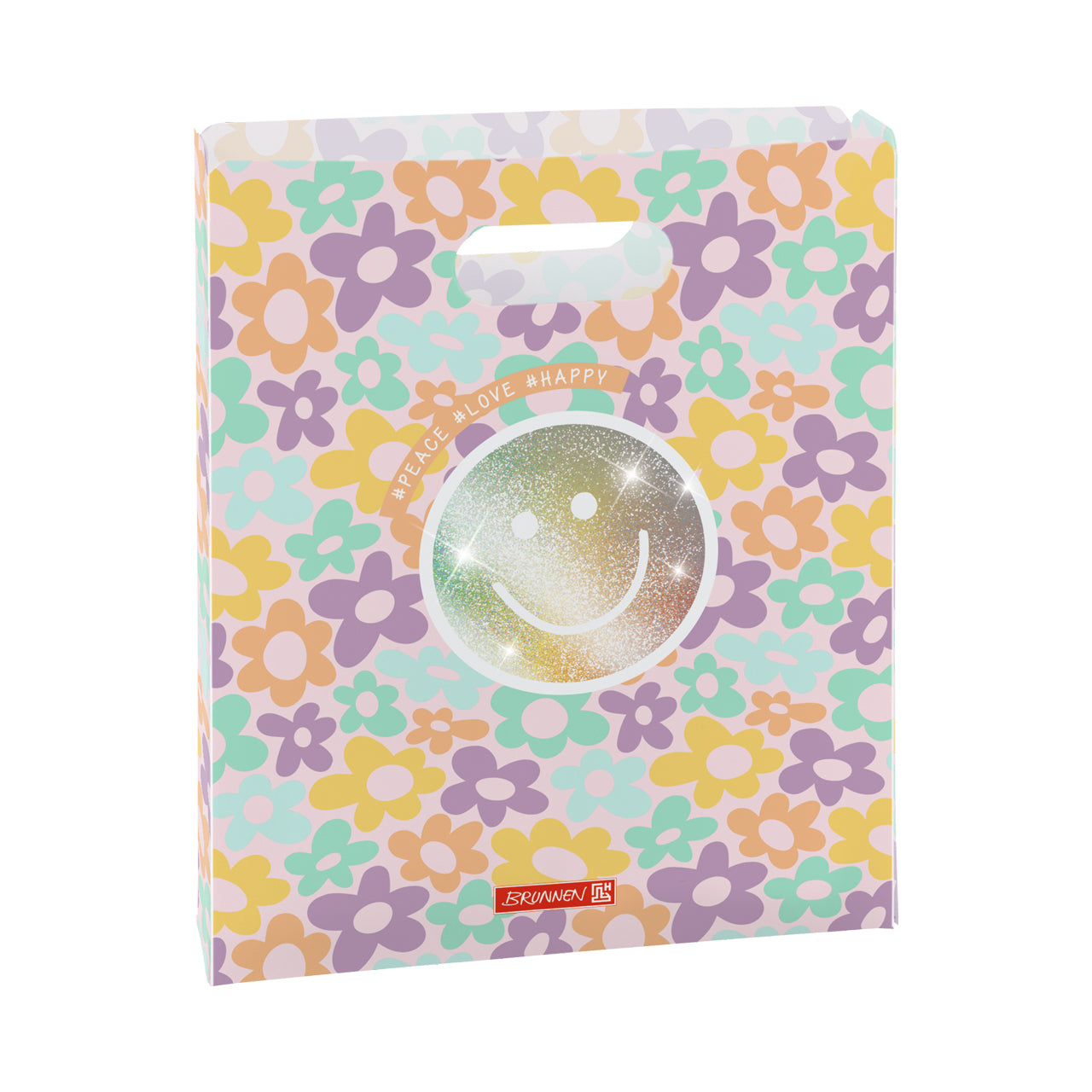 Brunnen Heftbox A4 Smile · Happy Hippie · oben offen