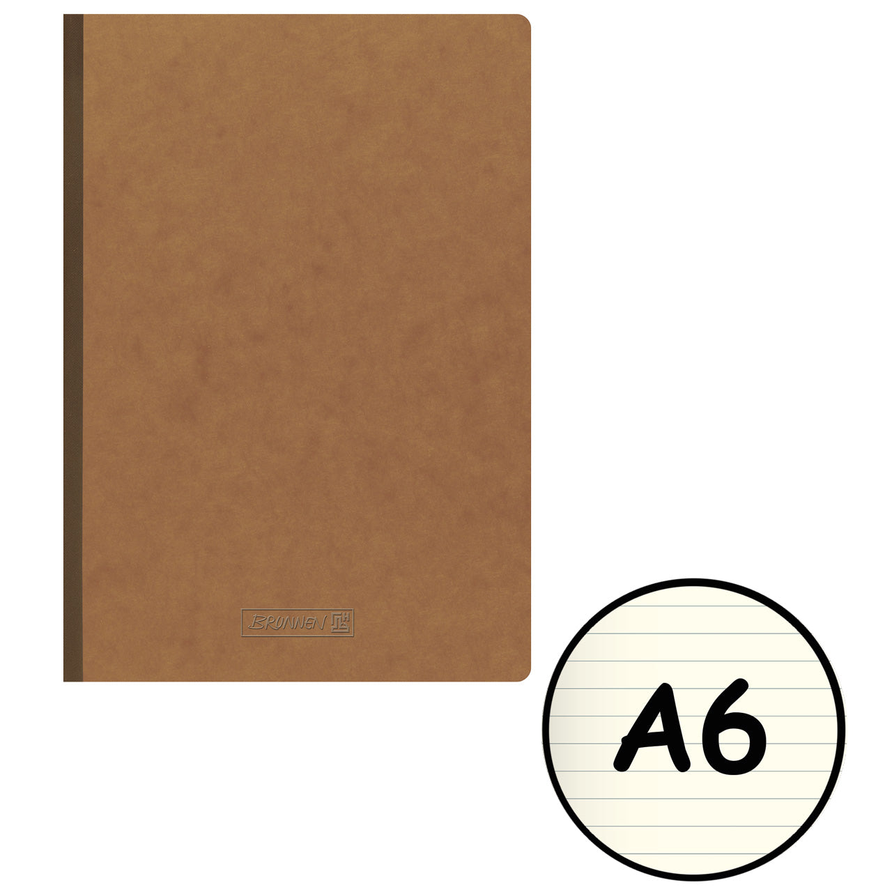 Brunnen-Kladde-FACT-plus-A6-braun-Liniert-104367170-kaufen-lafueliki
