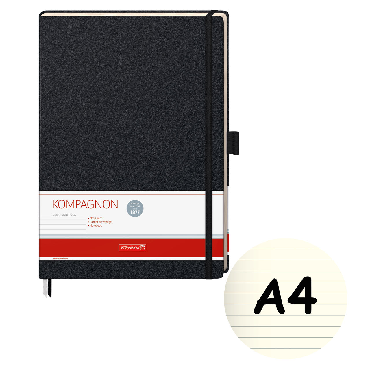 Brunnen-Notizbuch-A4-Kompagnon-liniert-schwarz-kaufen-105528705-lafueliki