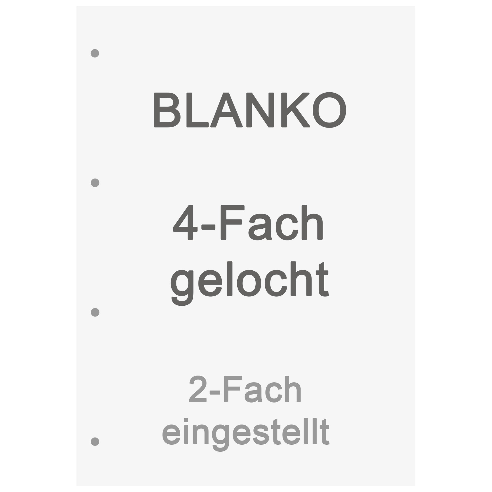 Brunnen Block A4 Blanko gelocht
