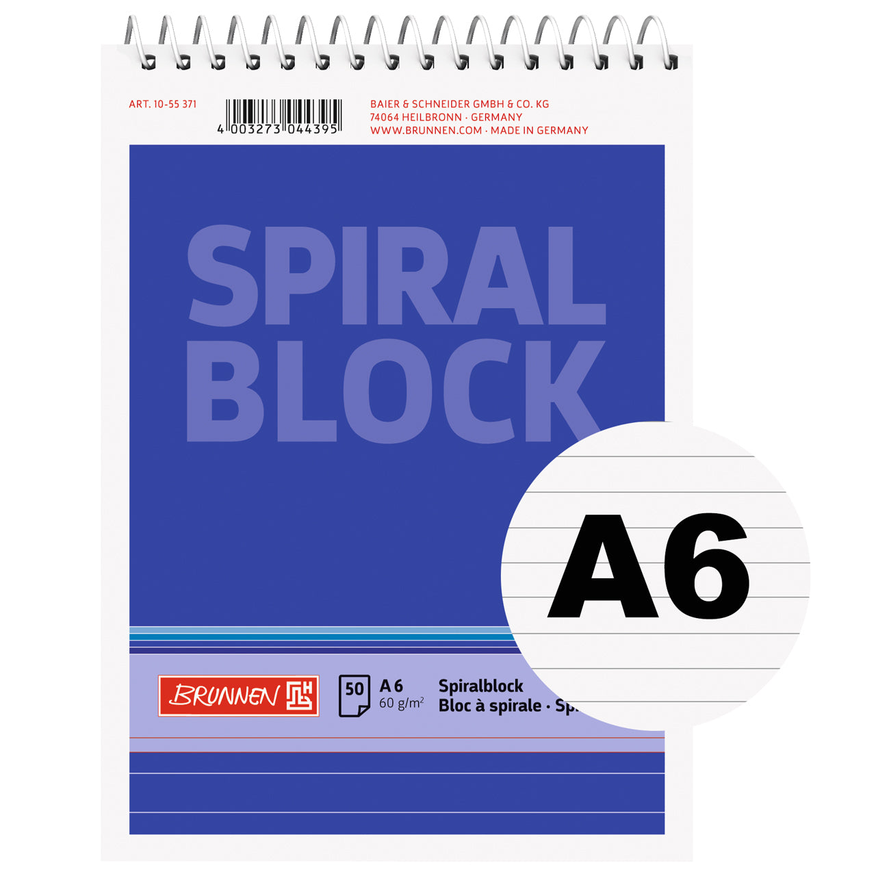 Brunnen-Spiralnotizblock-A6-liniert-1055371-lineatur-21-Spirale-oben-online-kaufen-lafueliki