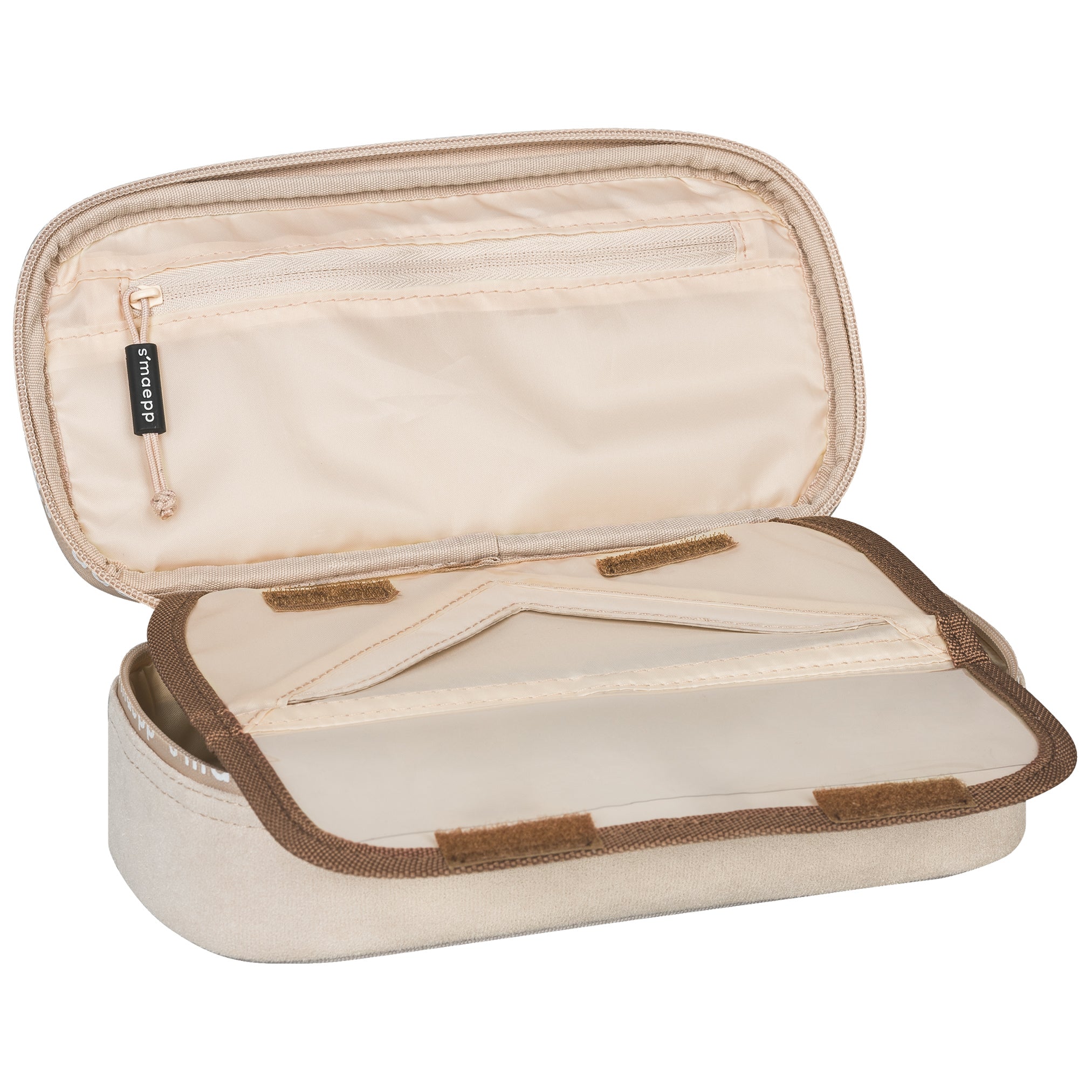 Brunnen s´maepp XL Schlampermäppchen · Plüsch – Beige