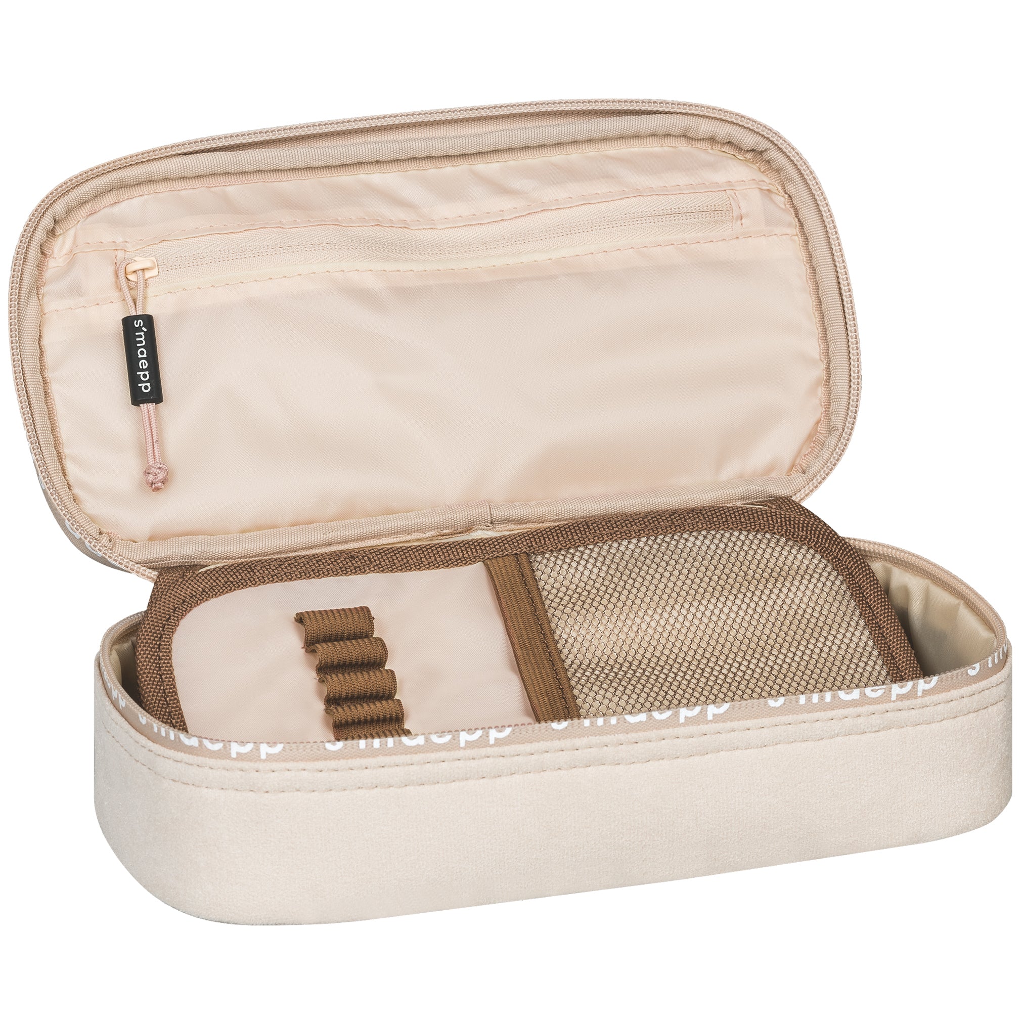 Brunnen s´maepp XL Schlampermäppchen · Plüsch – Beige