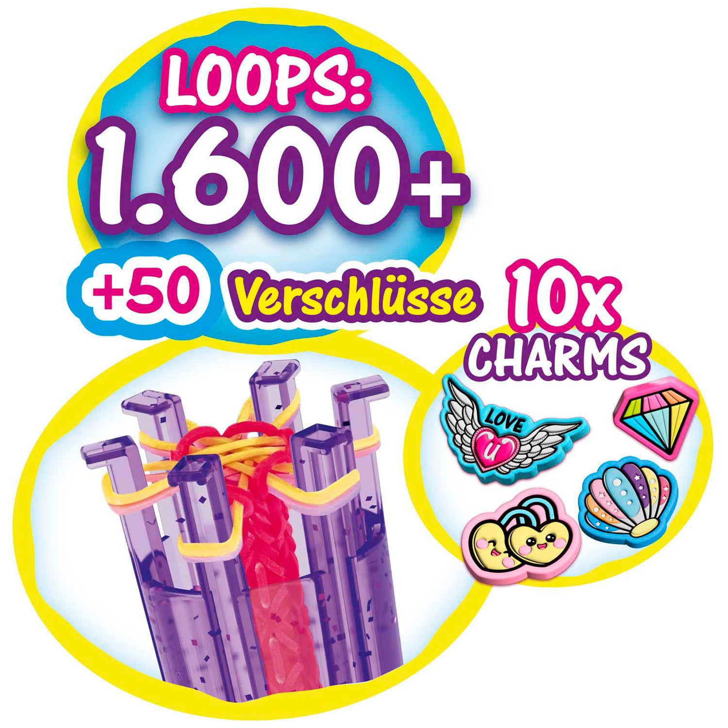 CRAZE LOOPS Mega Box · Bastelset für Armbänder & Schmuck
