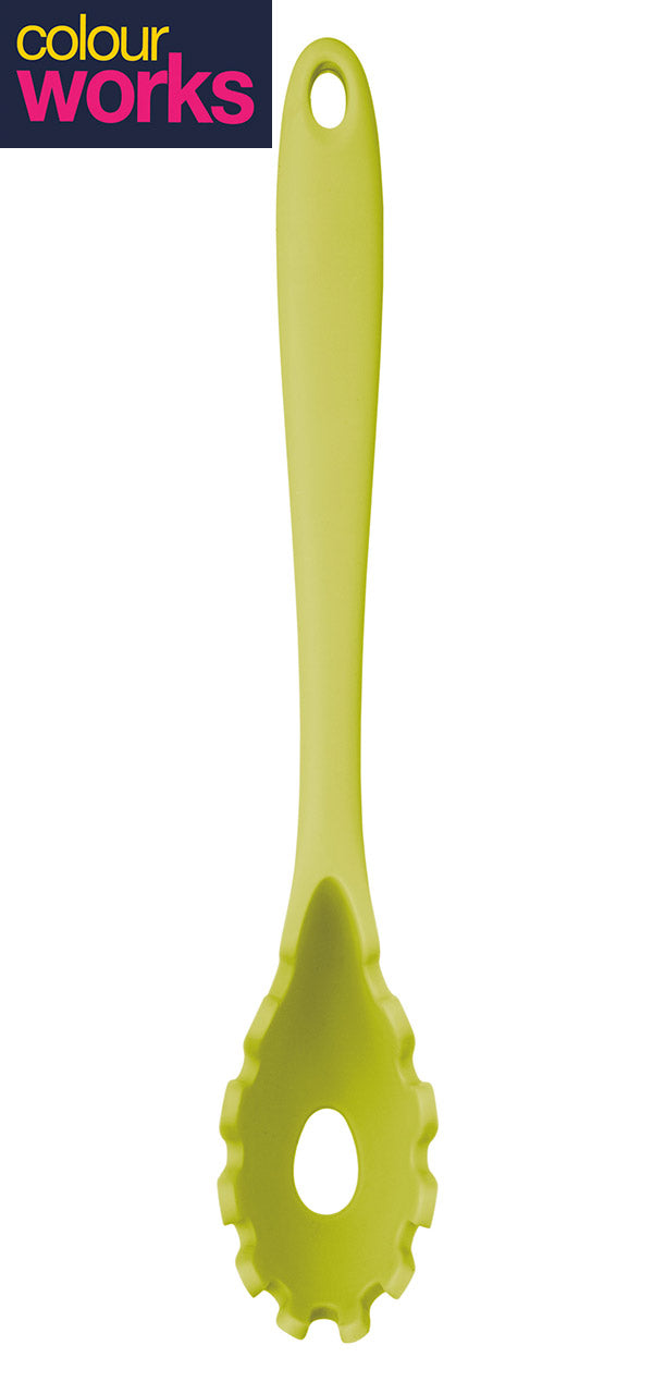 Colourworks-Spaghetti-Nudelloeffel-gruen-28-cm-CWSPAGGRN