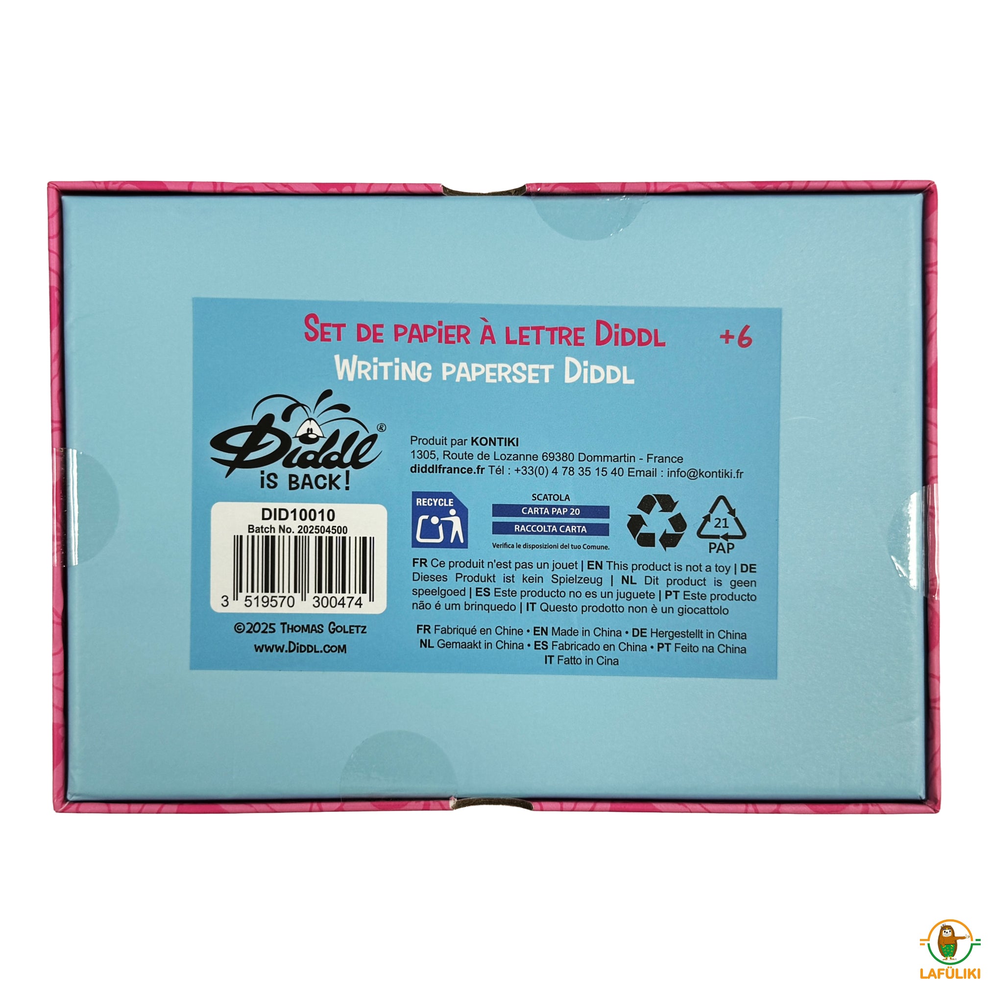 Diddl Briefpapier-Set Diddl & Diddlina · Herz · rosa-pink
