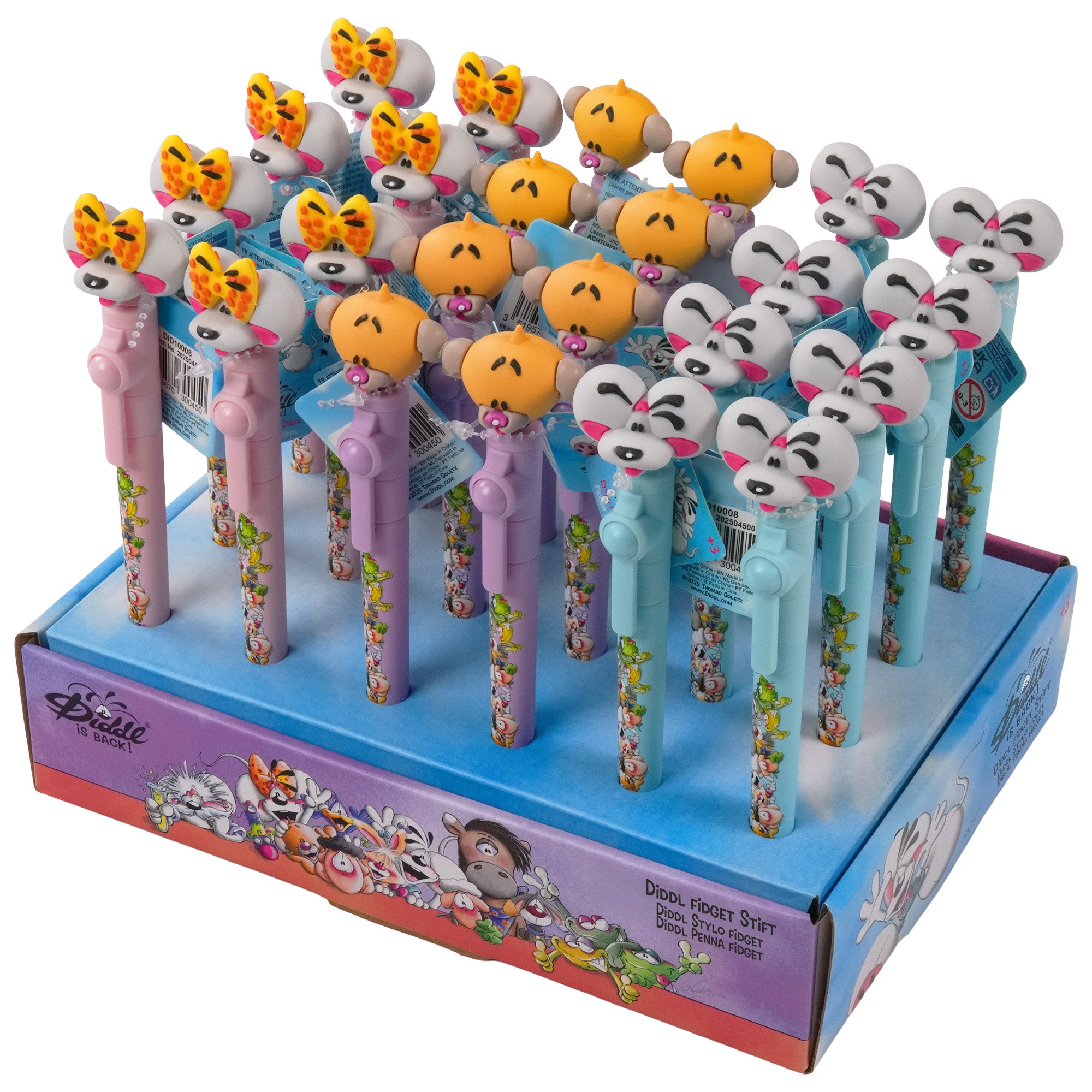 Diddl Fidget-Stift · mit drehbarem Topper