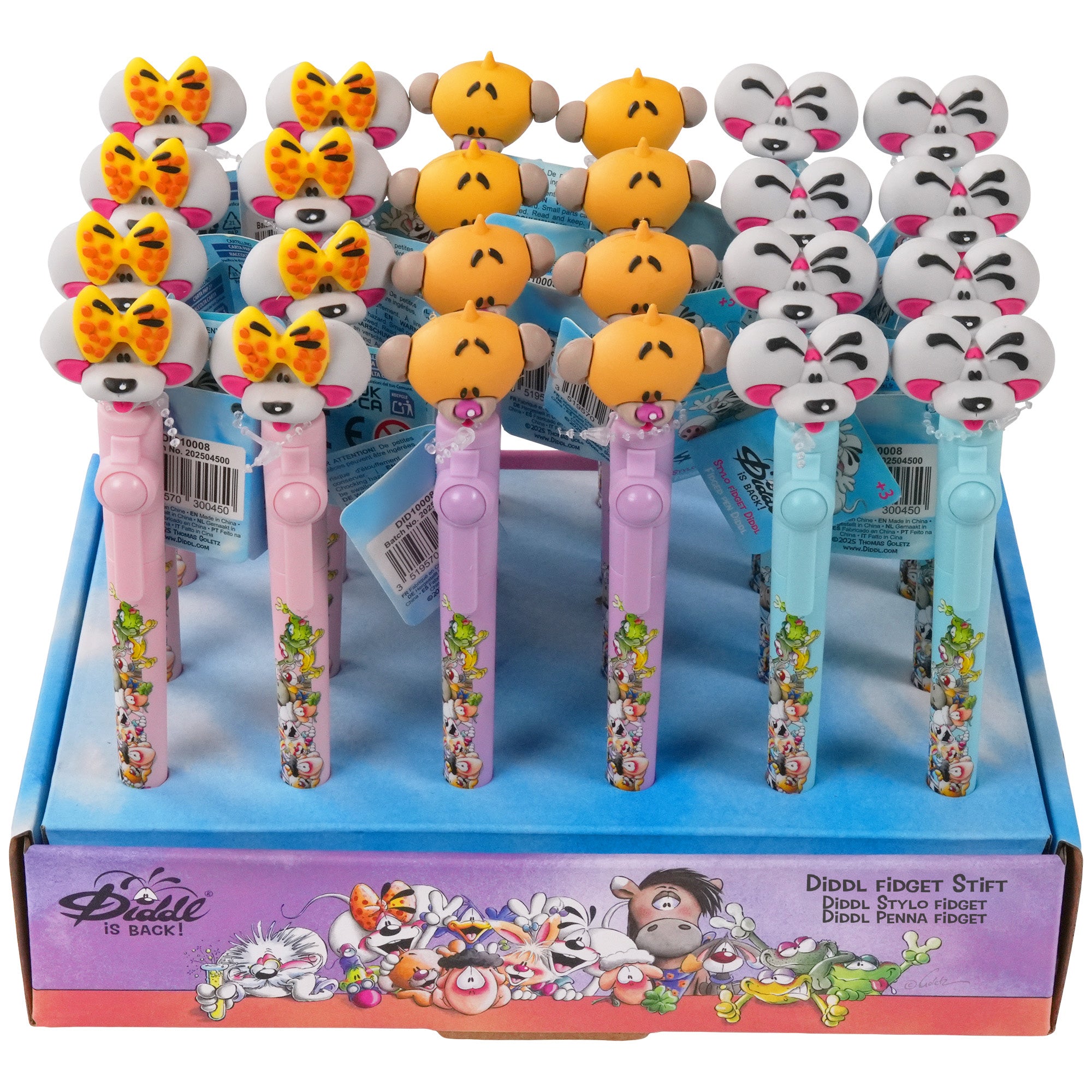Diddl Fidget-Stift · mit drehbarem Topper