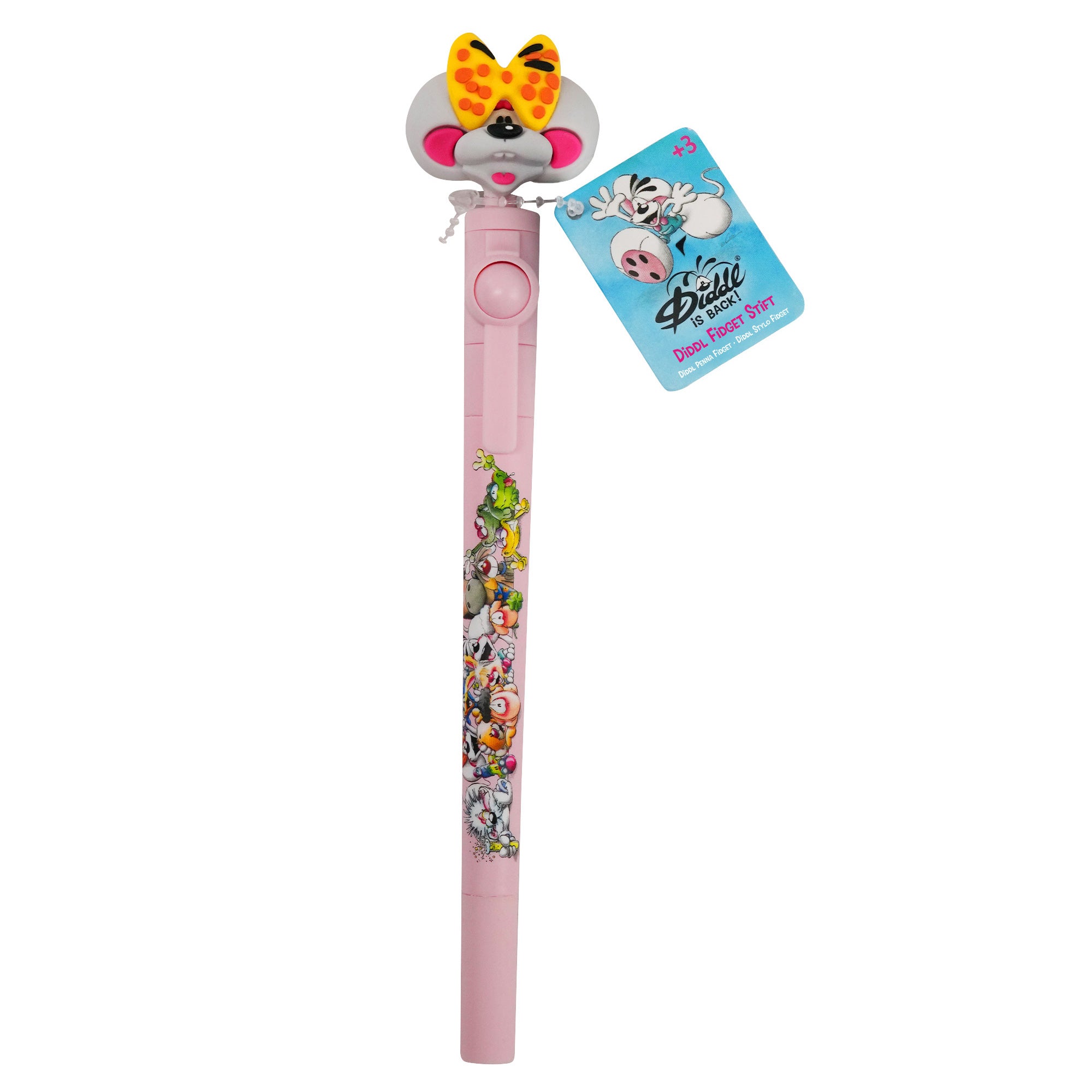 Diddl Fidget-Stift · mit drehbarem Topper