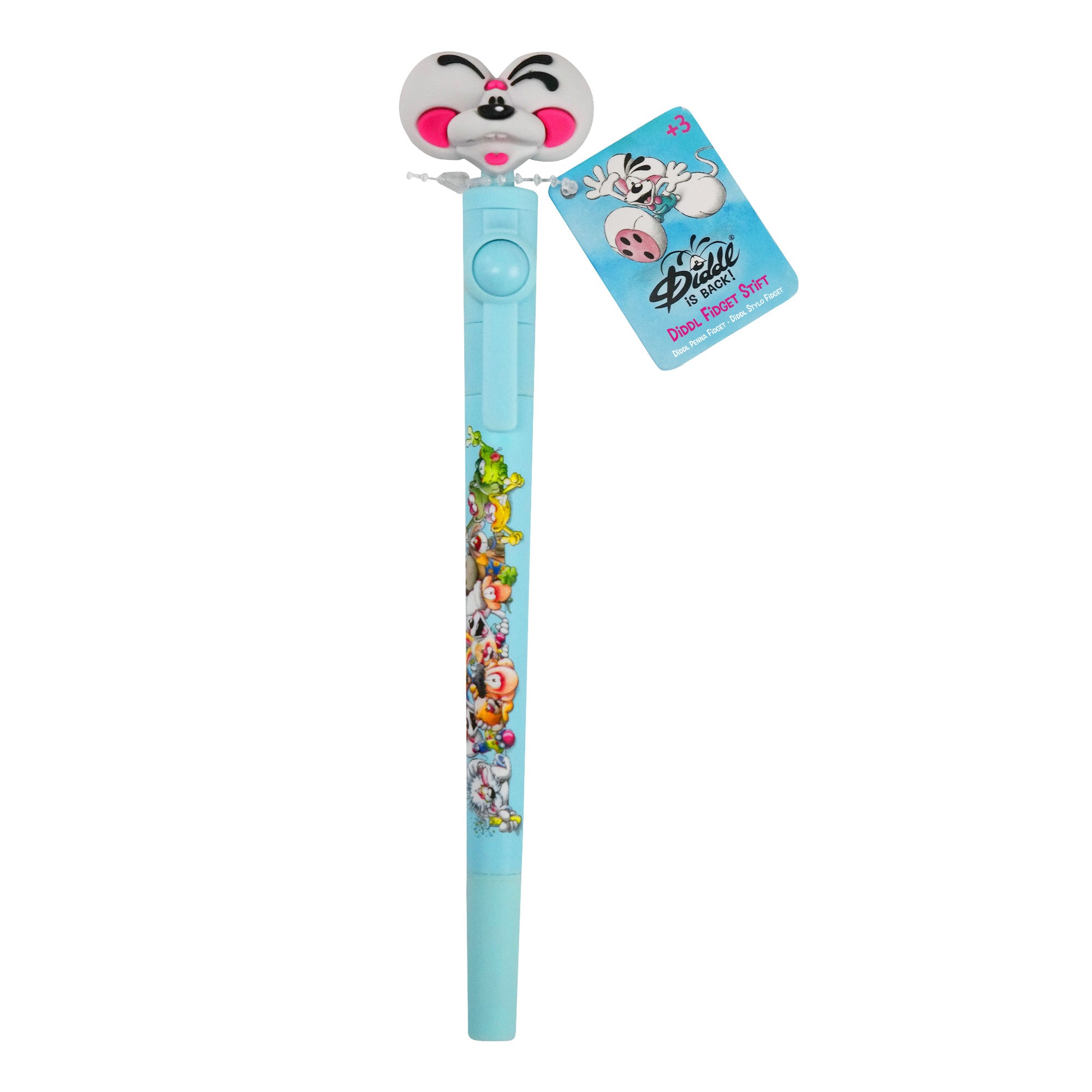 Diddl Fidget-Stift · mit drehbarem Topper