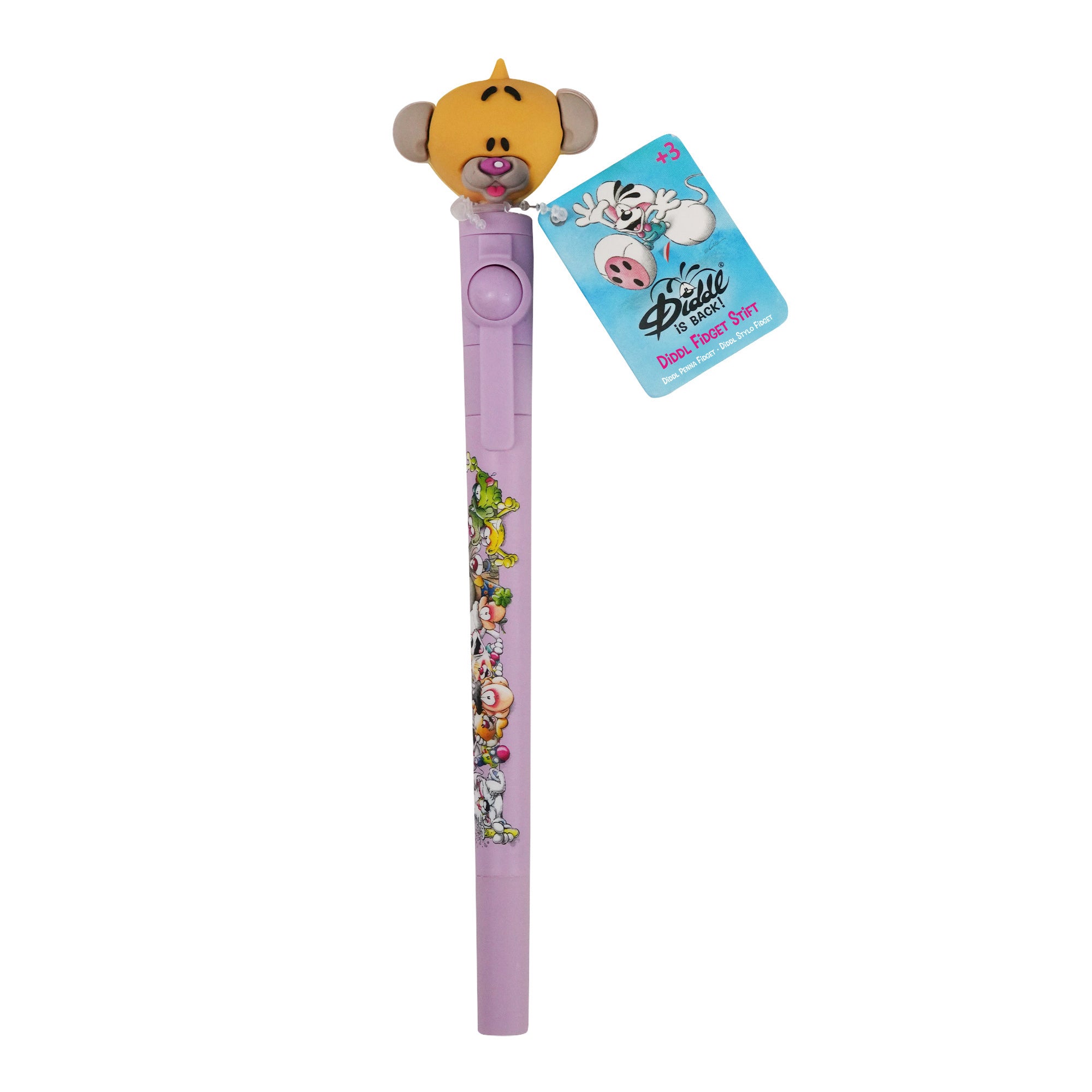 Diddl Fidget-Stift · mit drehbarem Topper