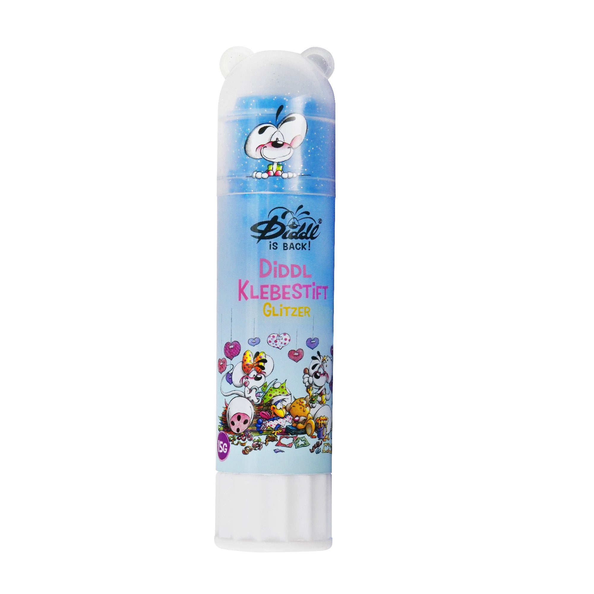 Diddl Glitzerkleber · Klebestift für Schule & Basteln · 15g