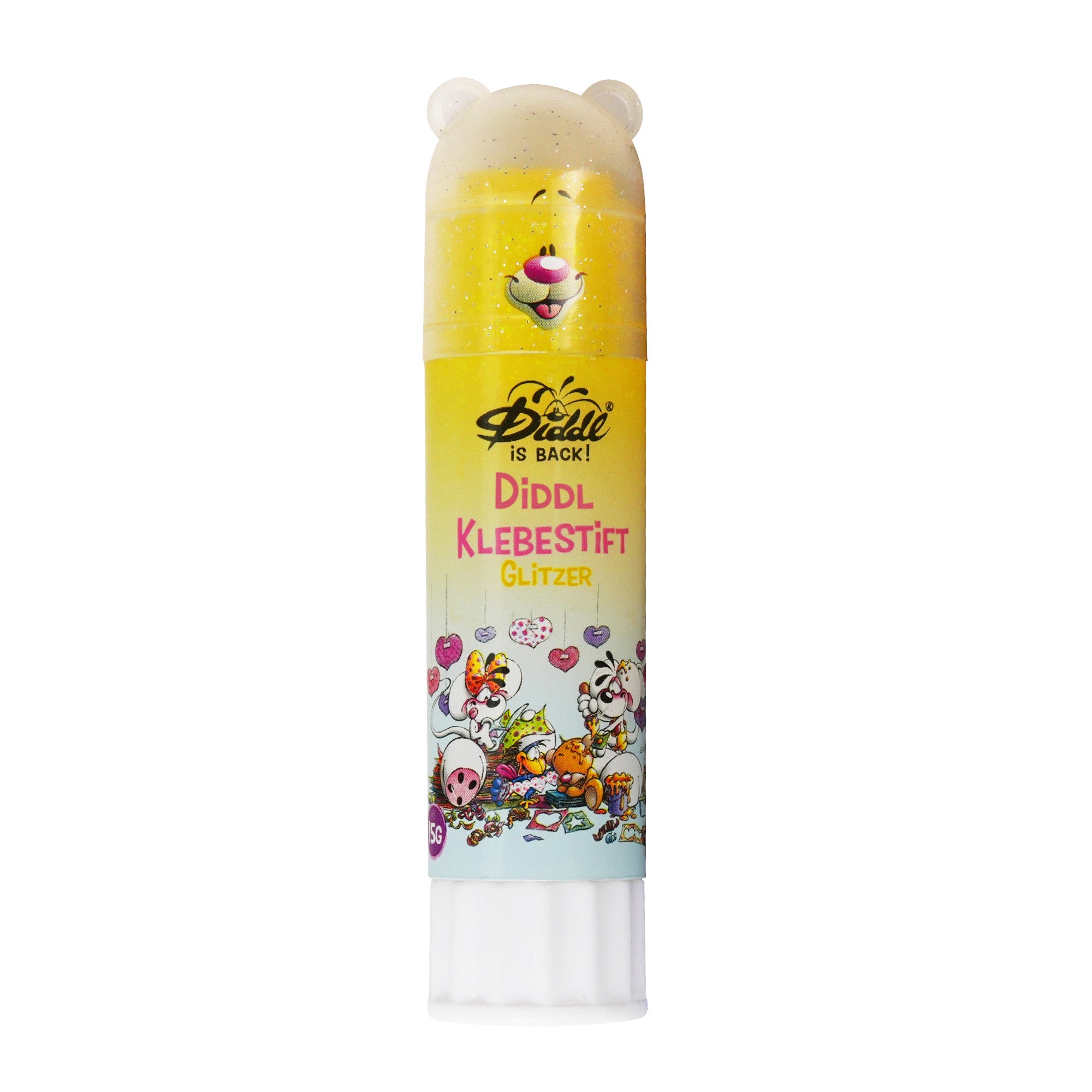 Diddl Glitzerkleber · Klebestift für Schule & Basteln · 15g