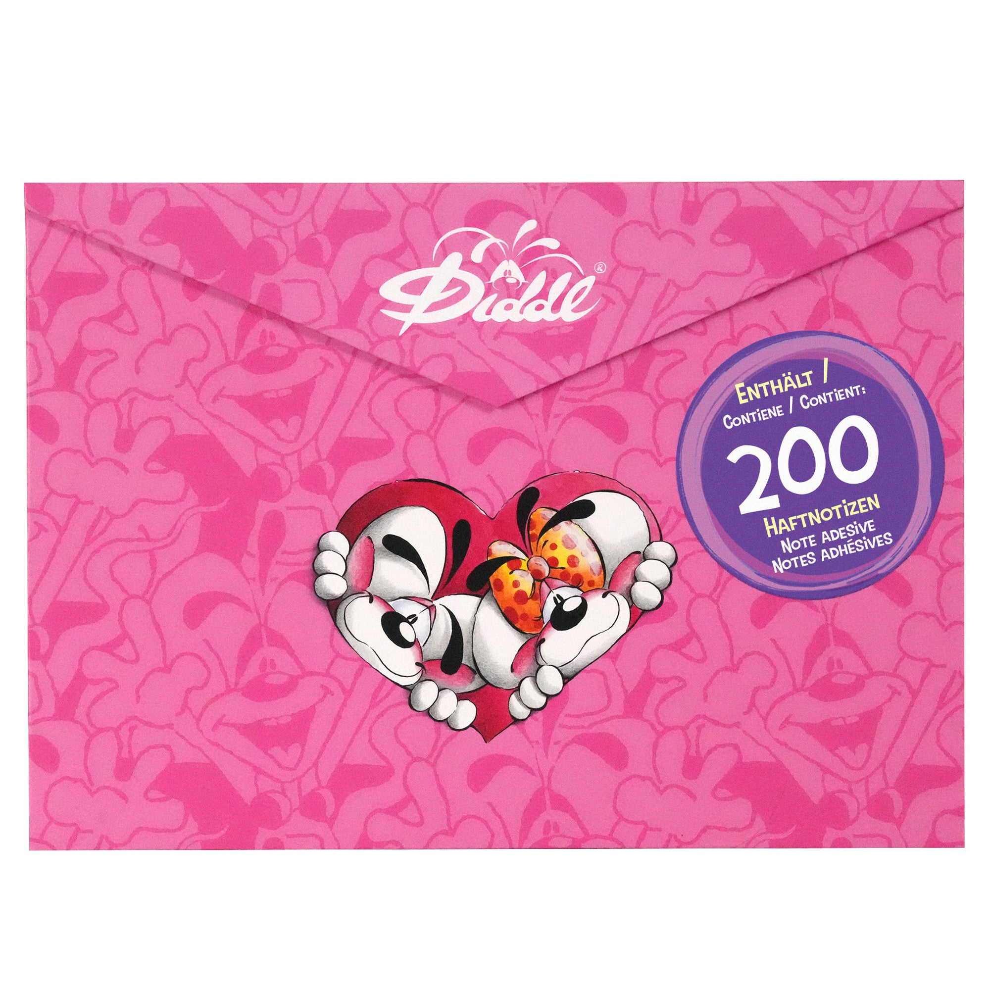 Diddl Haftnotizen-Set A5 · 200 Notizzettel in Klappbox