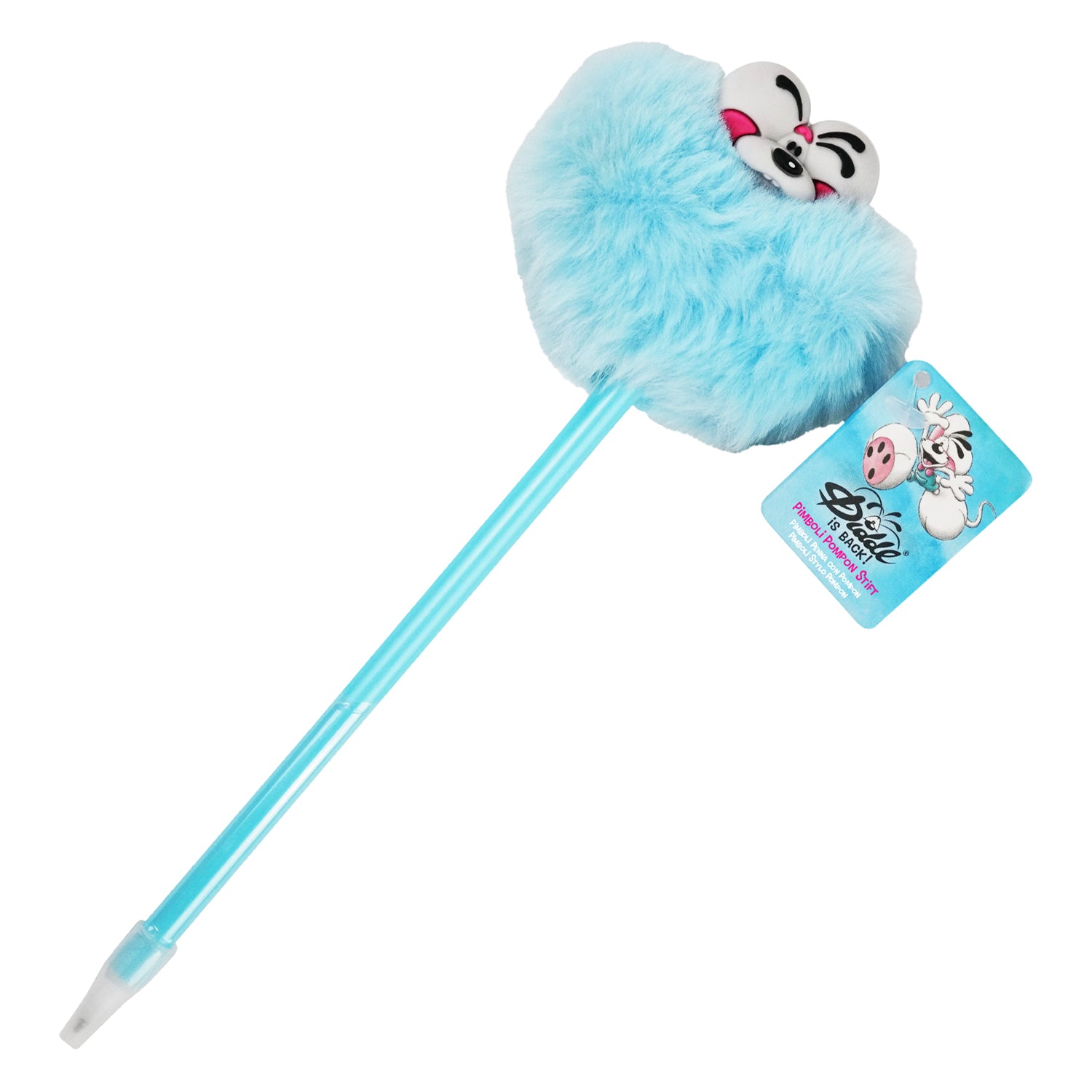 Diddl Pompom Kugelschreiber · flauschiger Puschel
