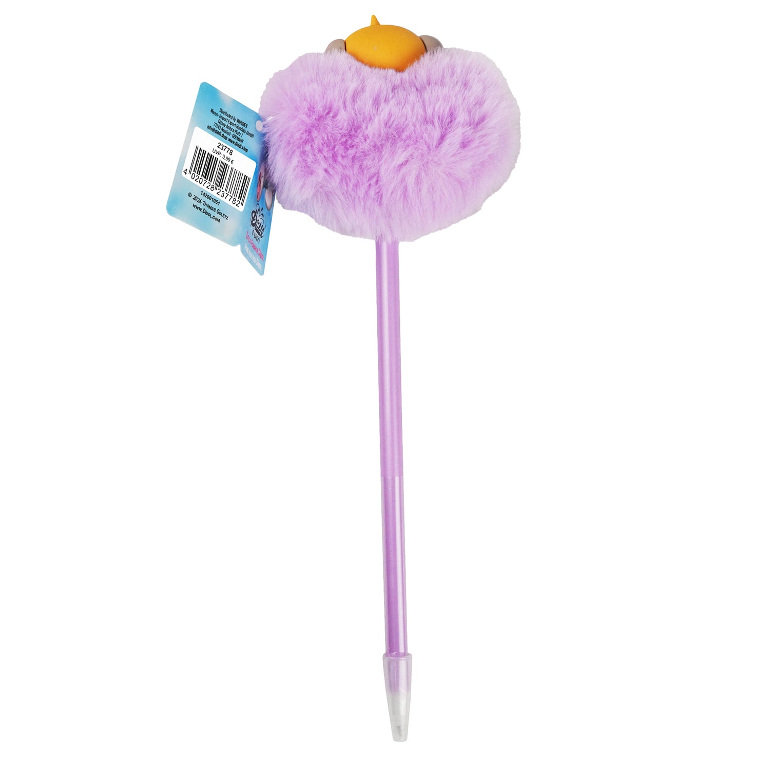 Diddl Pompom Kugelschreiber · flauschiger Puschel