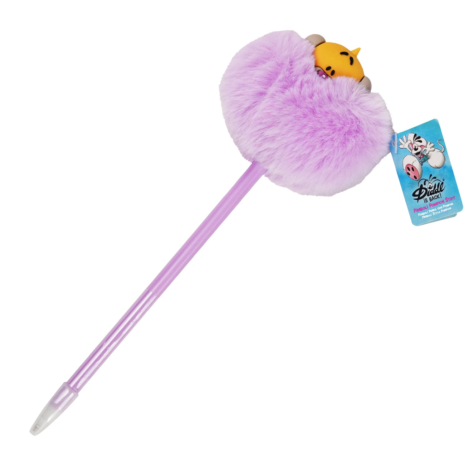 Diddl Pompom Kugelschreiber · flauschiger Puschel