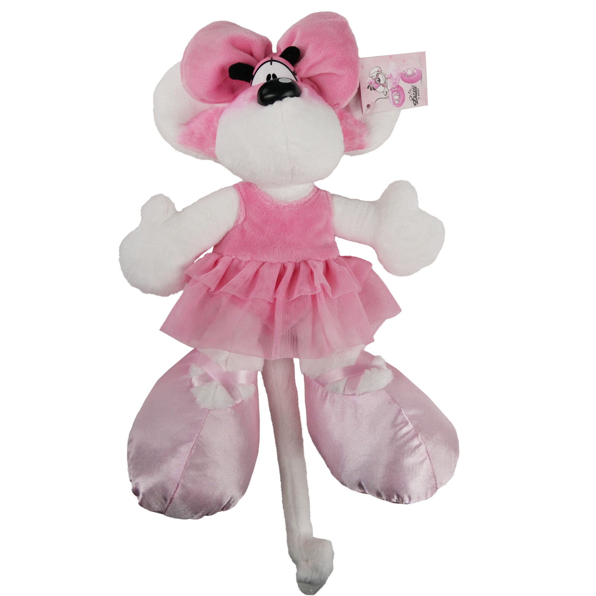 Diddl Kuscheltier groß · 30 cm · Diddlina · Ballerina-Kleid