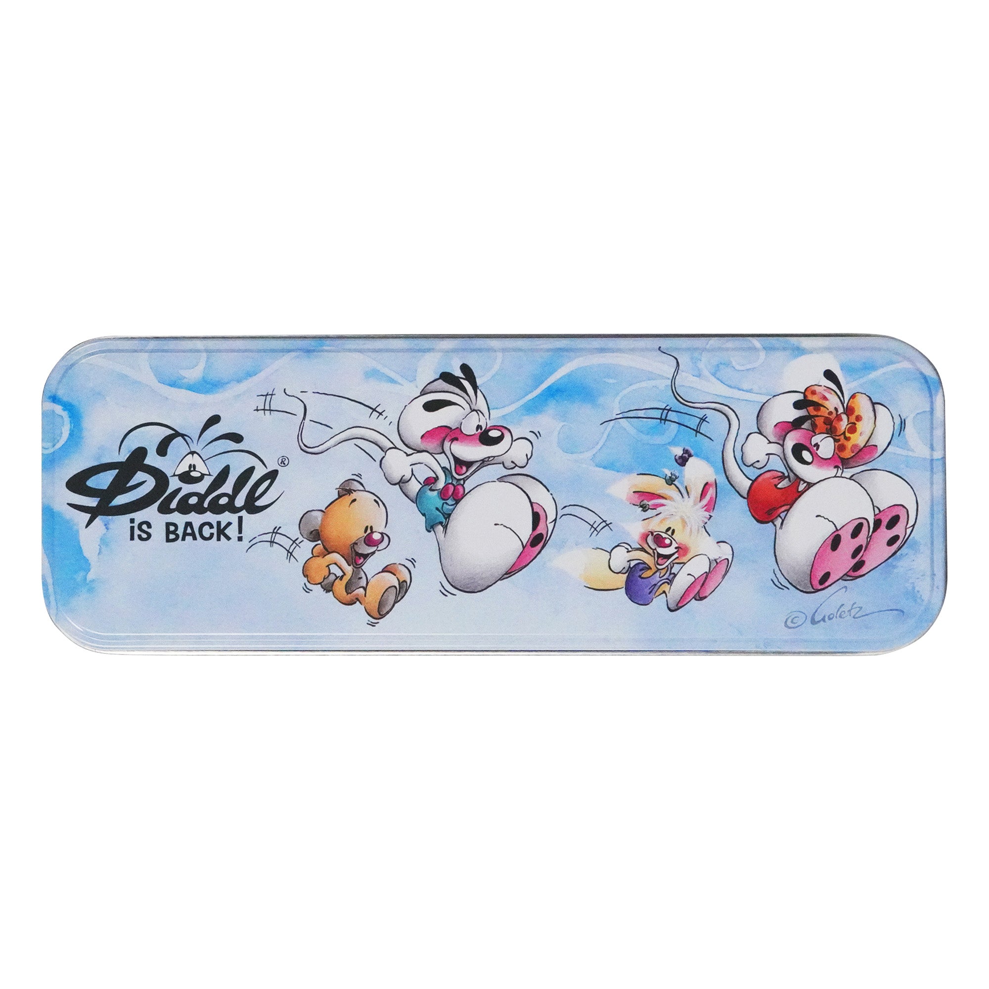 Diddl Metall-Etui · mit 6 Buntstiften