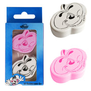 Diddl Radiergummi · 3D · 2er Set · Rosa & Weiß