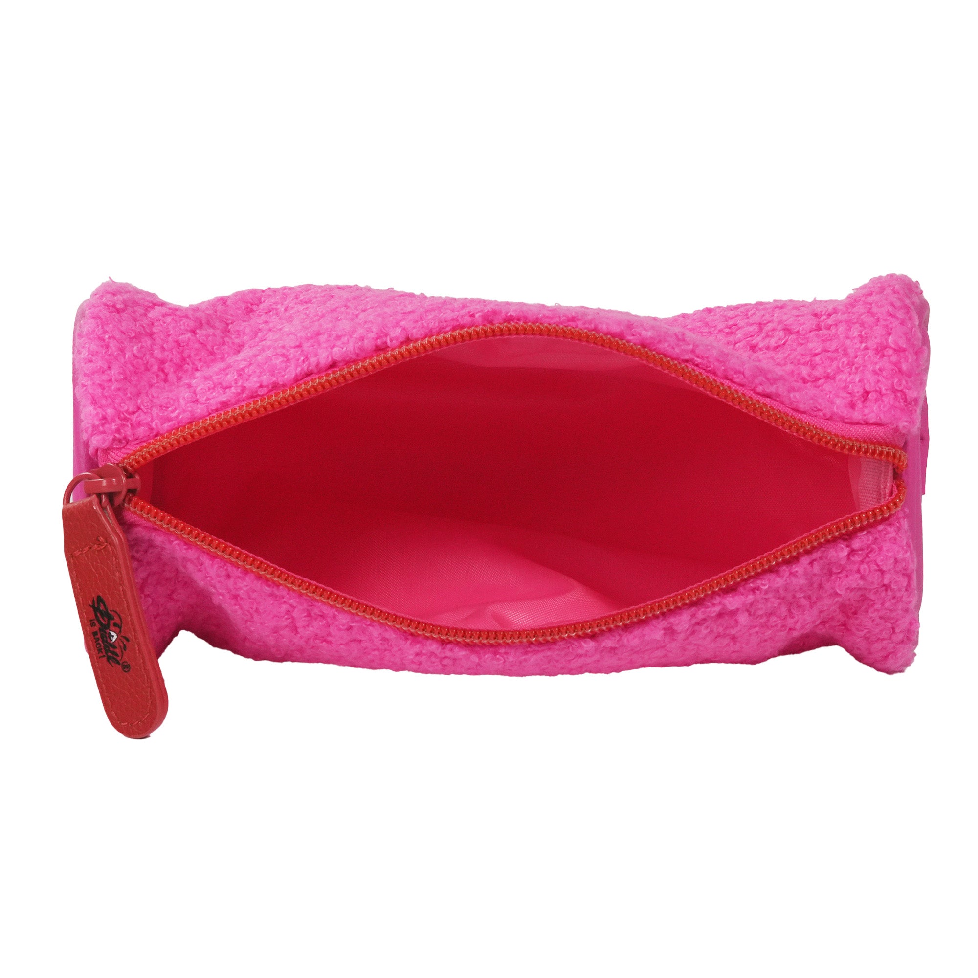 Diddl Schlamper-Etui · aus Plüsch · rund · Rosa