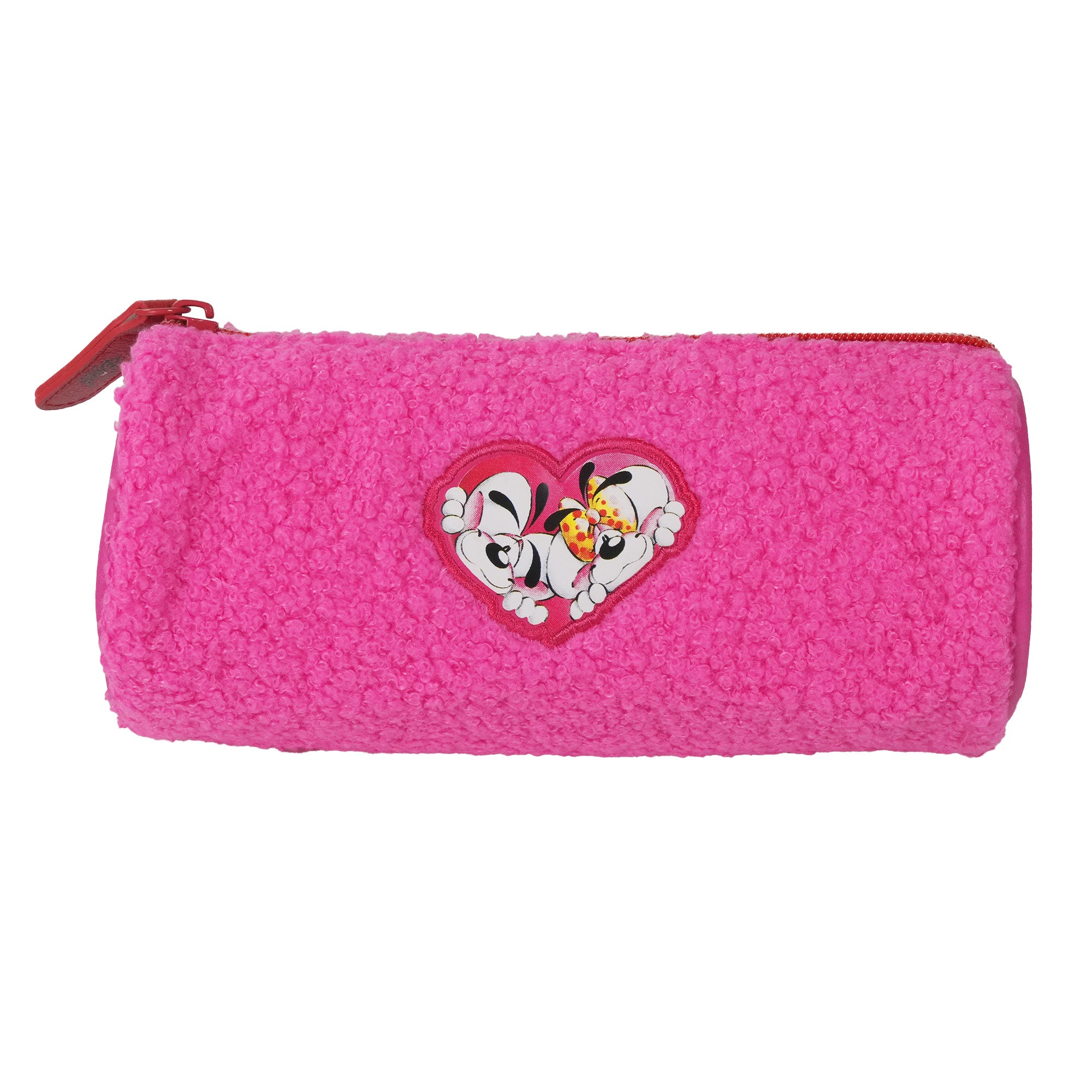 Diddl Schlamper-Etui · aus Plüsch · rund · Rosa