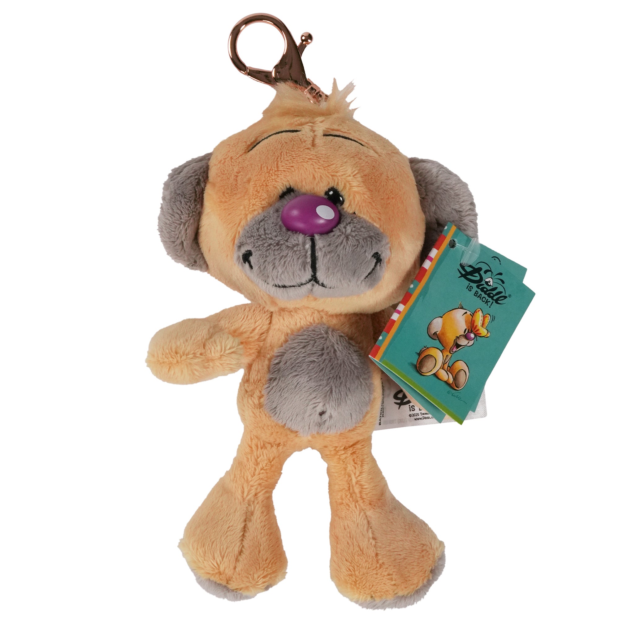Diddl Schlüsselanhänger · 15 cm · Pimboli · Braun