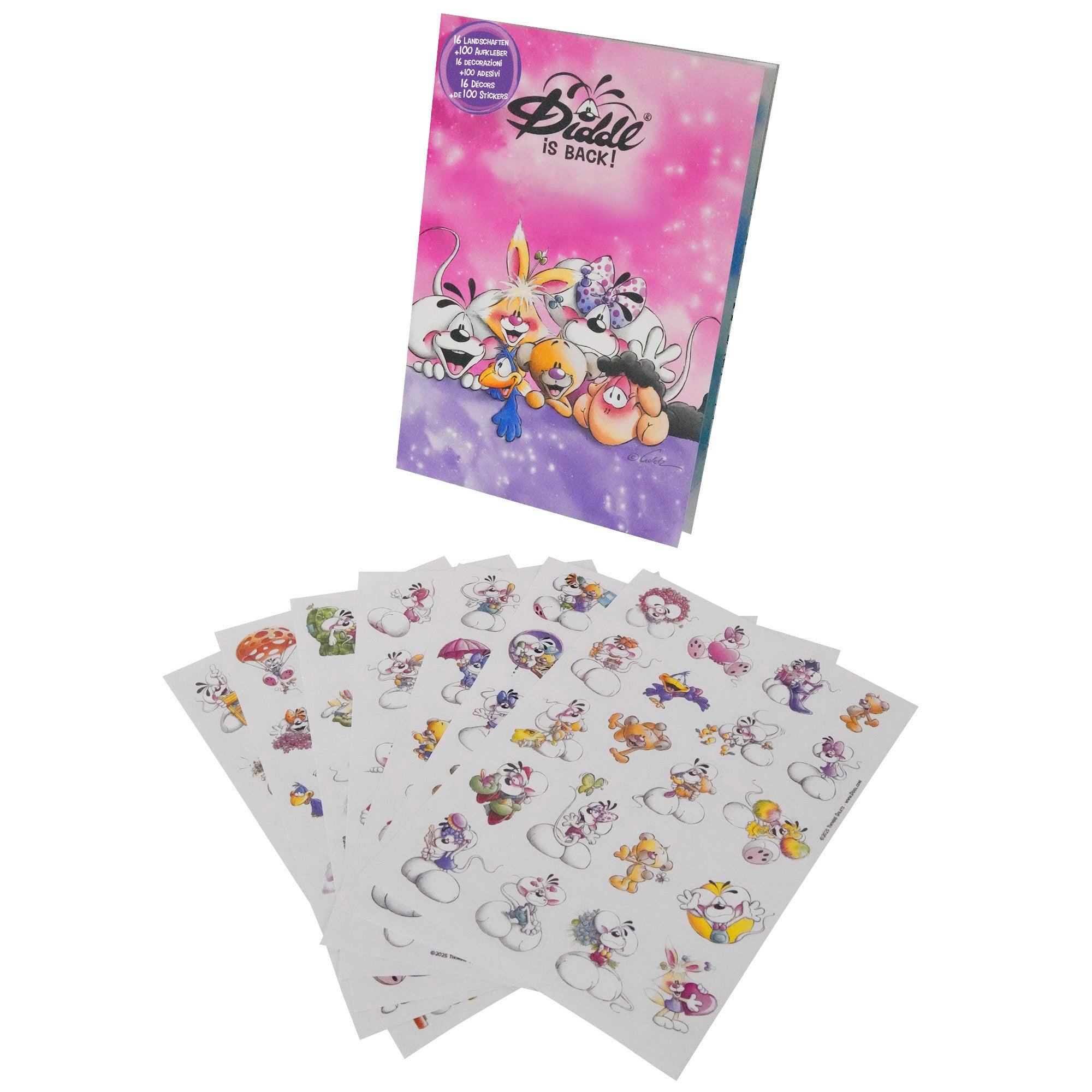 Diddl Stickerheft A5 · mit 100 Stickern