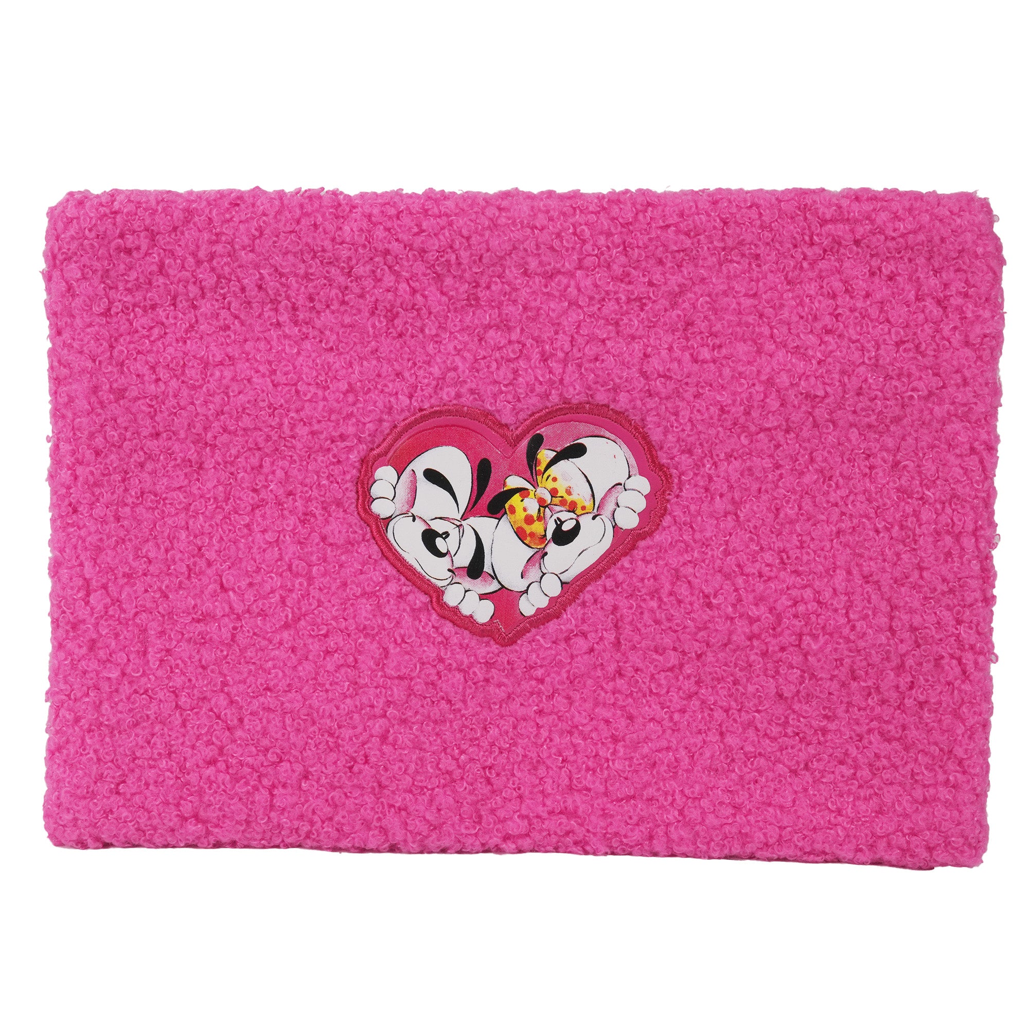 Diddl Taschen-Etui · aus Plüsch · flach · Rosa