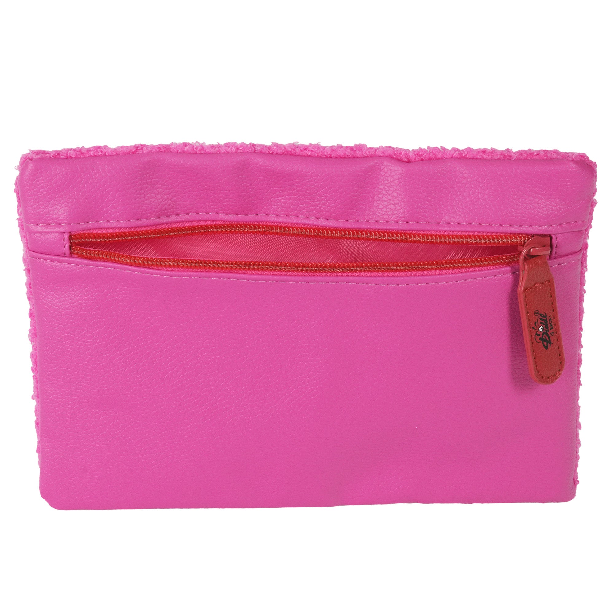 Diddl Taschen-Etui · aus Plüsch · flach · Rosa