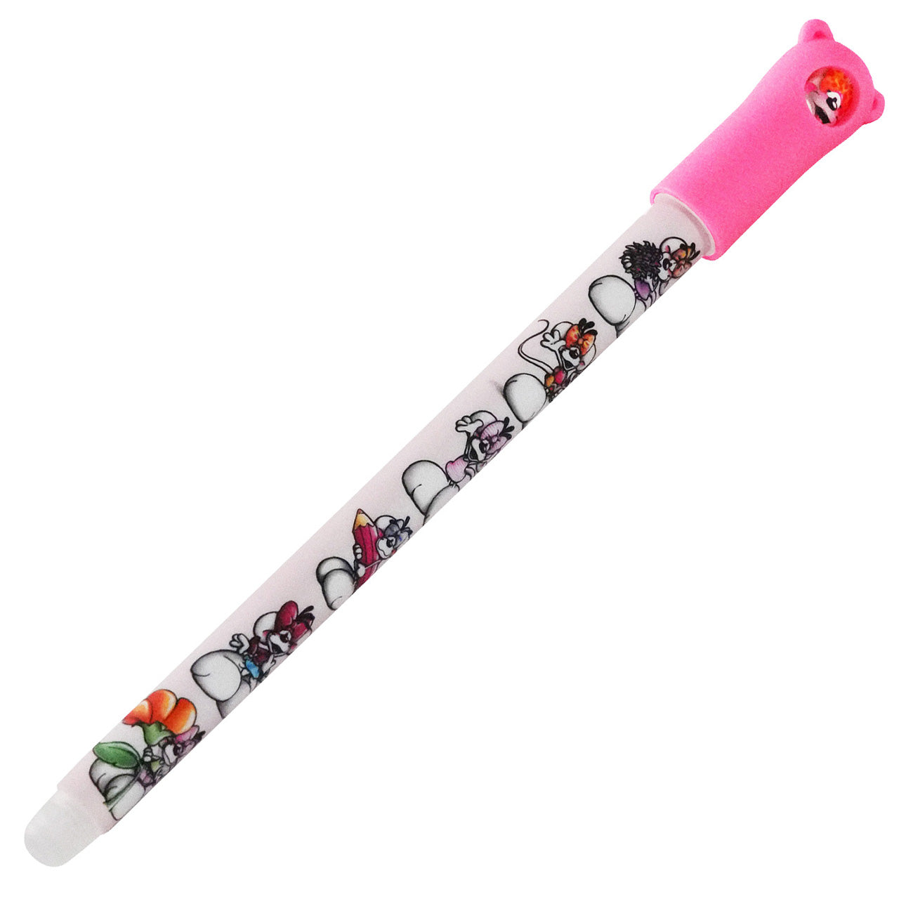 Diddl radierbarer Gelstift · mit Diddl-Motiven & Stiftaufstecker