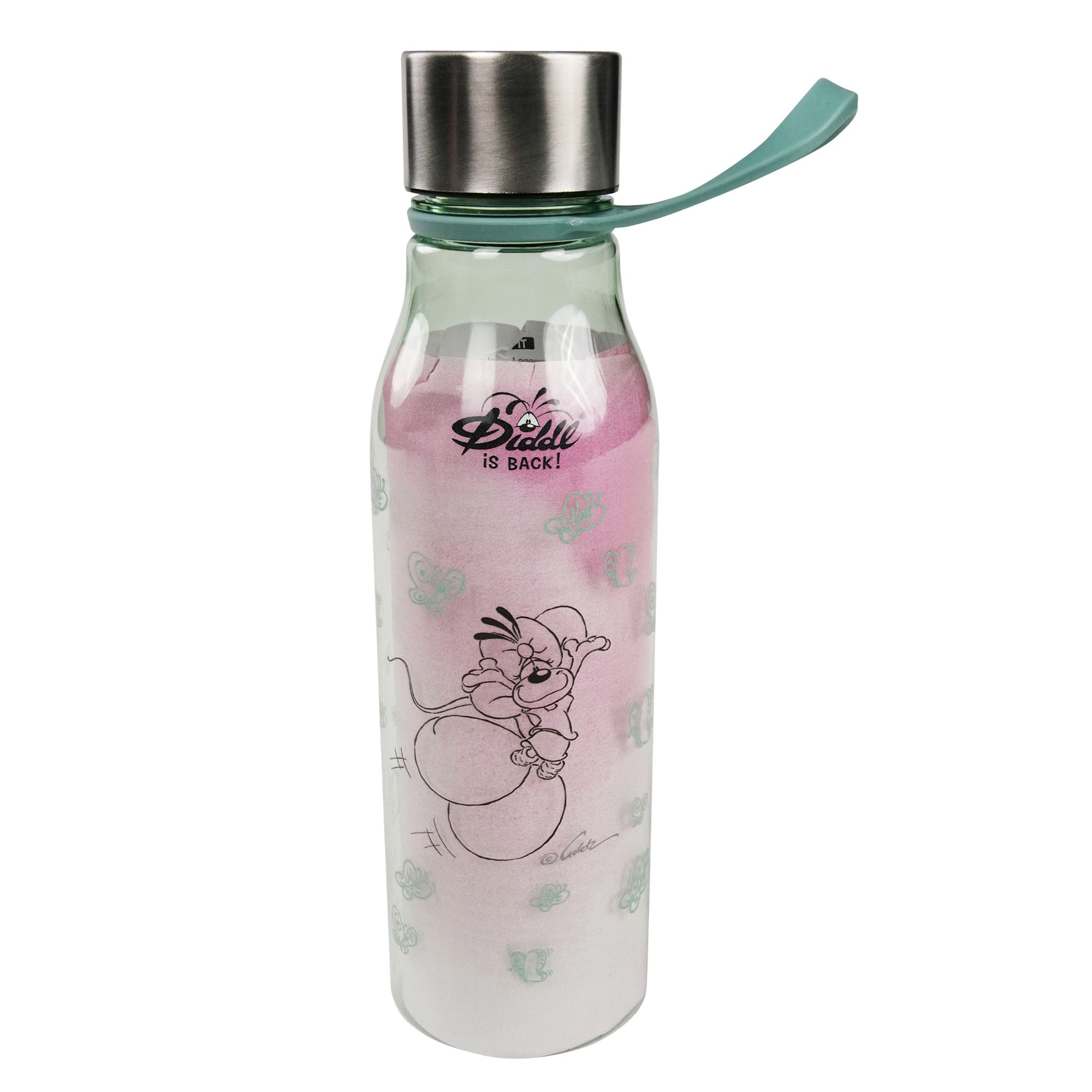 Diddl Kinder-Trinkflasche · mit Trageschlaufe · für Schule & Freizeit