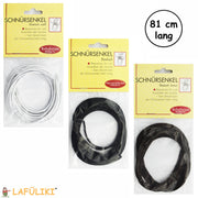 Elastischen-Schnuersenkel-Schuhe-Slippern-lang-81-cm-3-Paar-weiss-schwarz-braun-lafueliki