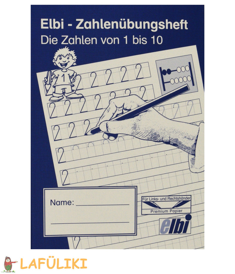 Elbi Zahlenübungsheft 1-10