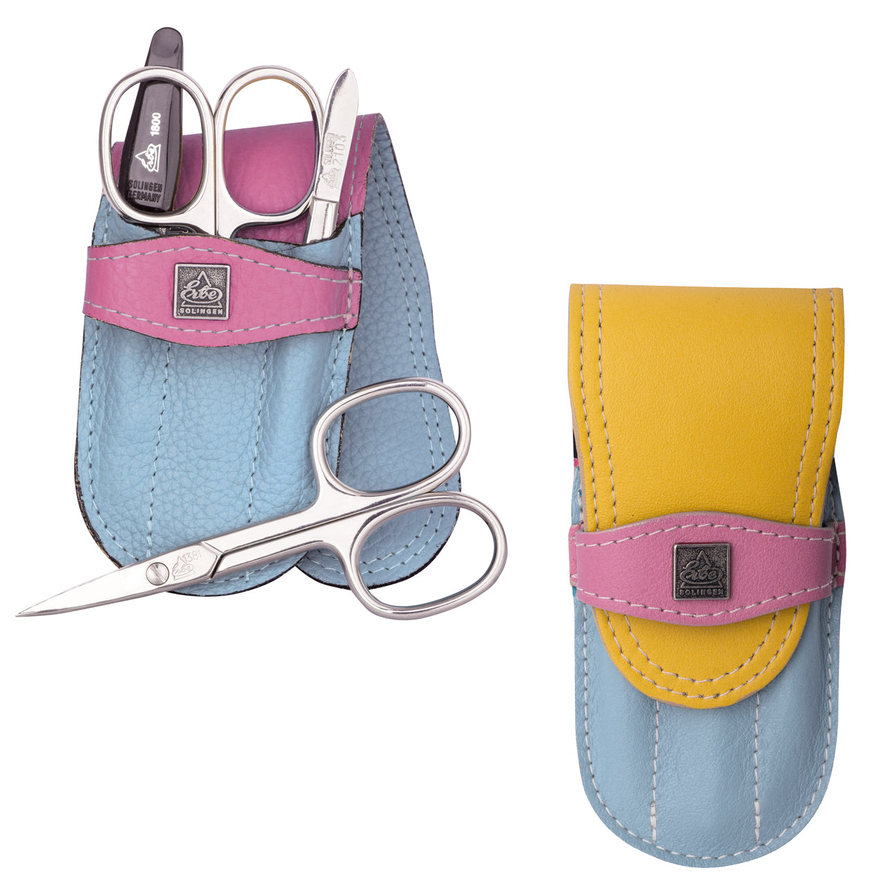 Erbe-Manikuere-Set-4-tlg-Linkshaender-Rainbow-hellblau-pink-gelb-L9749-lafueliki
