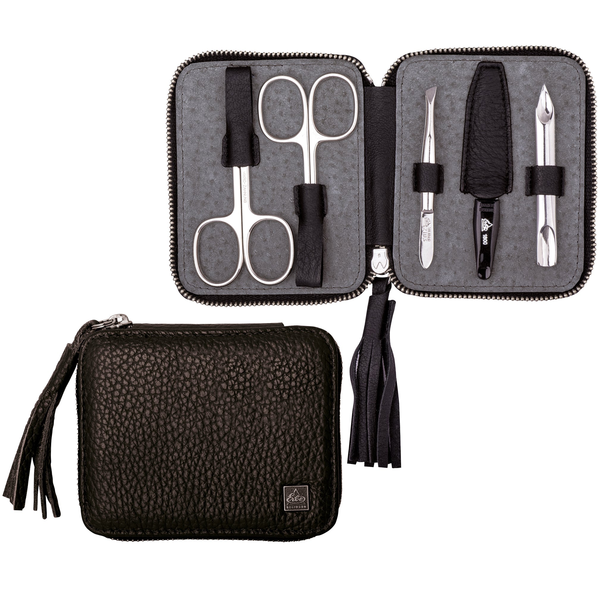 Erbe-Manikuere-Set-Tivoli-5-tlg-Linkshaender-schwarz-Reissverschluss-kaufen-lafueliki