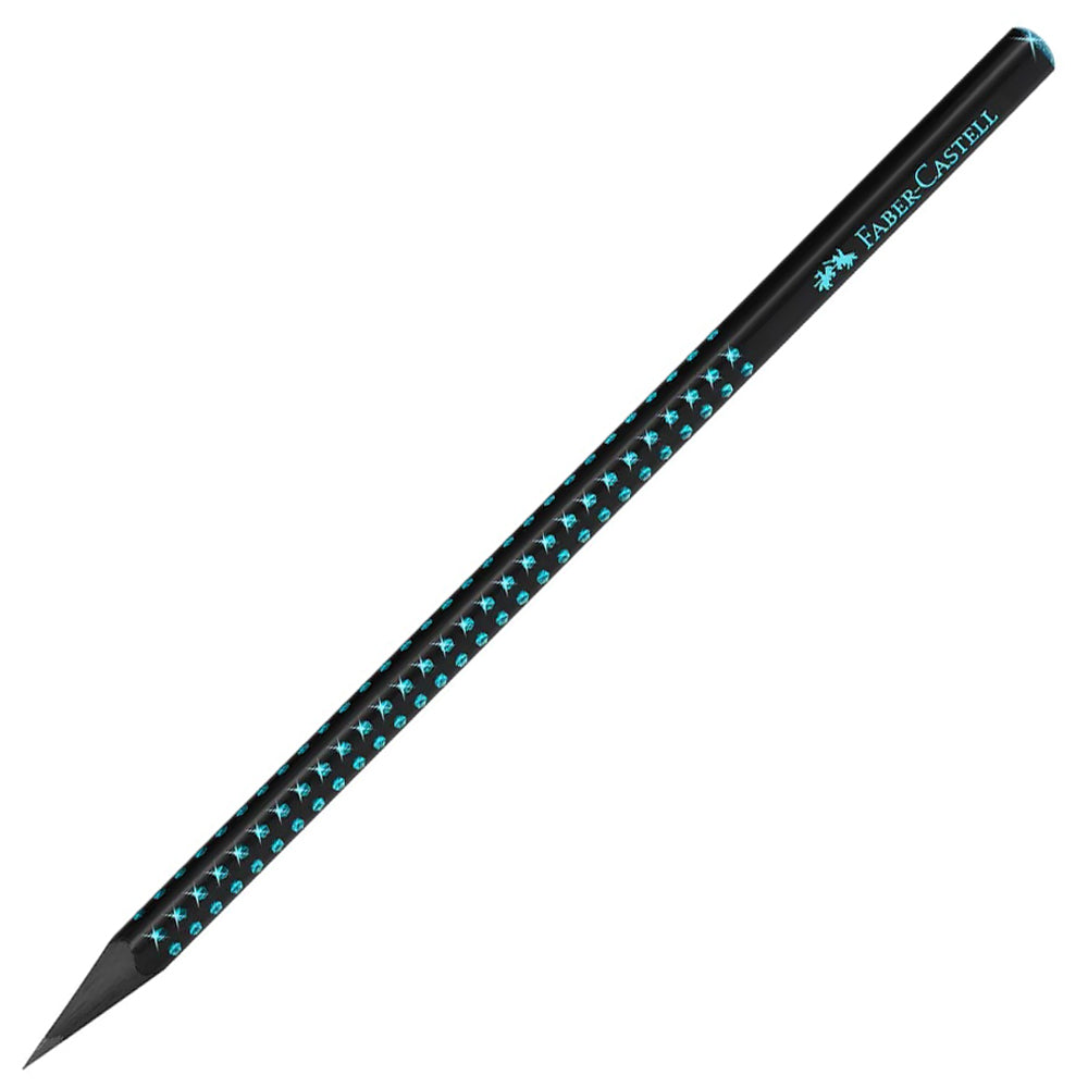 Faber-Castell Bleistift · Sparkle Midnight · B · dünn · Dreikant