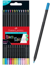 Faber-Castell-Buntstifte-Black-Edition-12er-pastel-neon-Farbstifte-116410-online-kaufen-lafueliki
