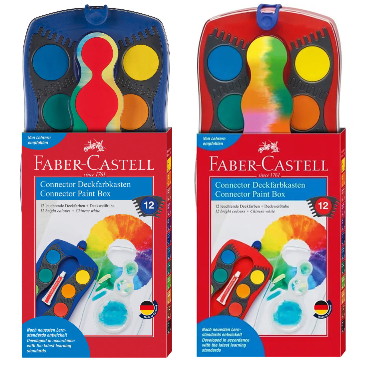 Faber-Castell Deckfarbkasten Connector · 12 Farben